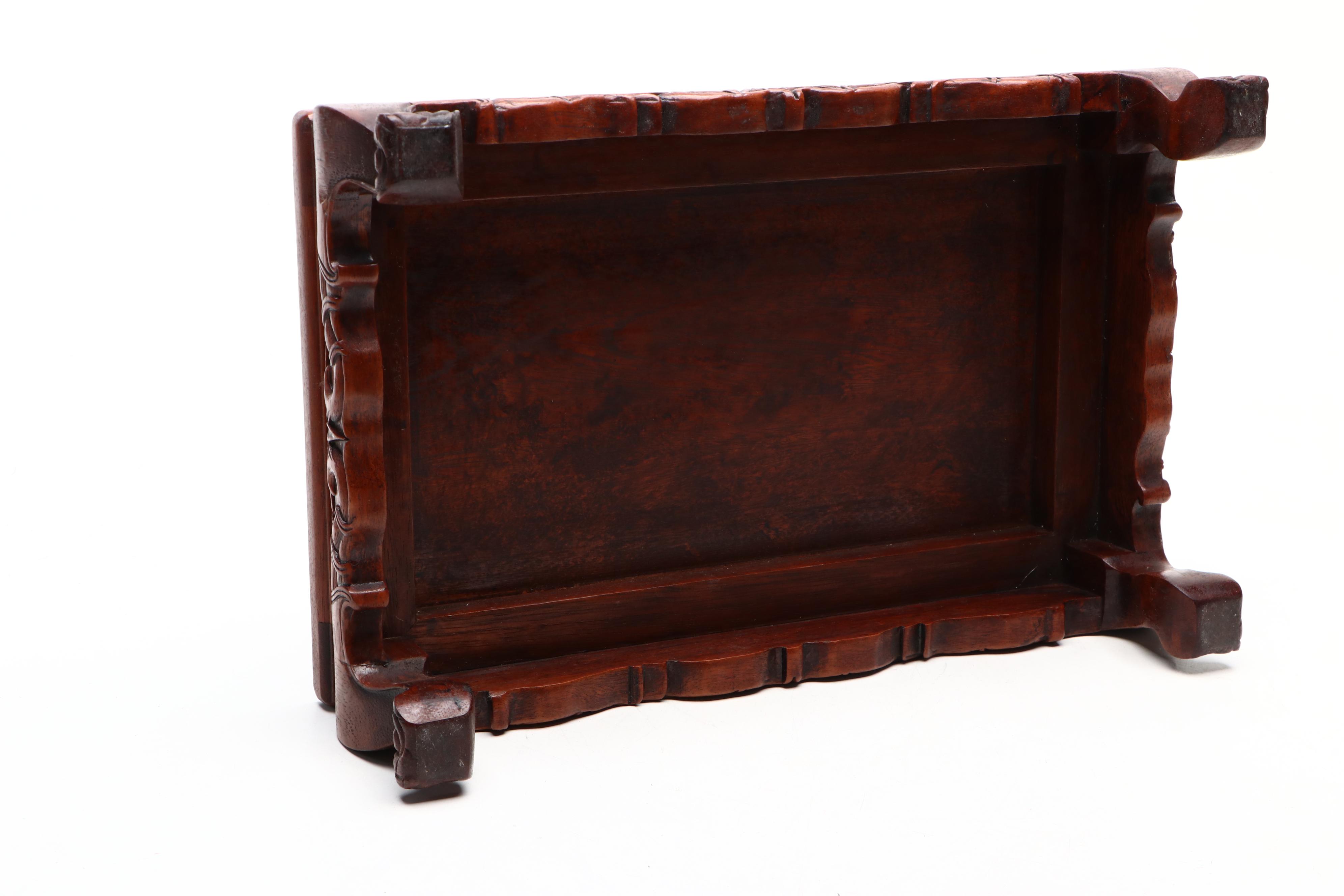 Chinese Carved Wooden Platforms