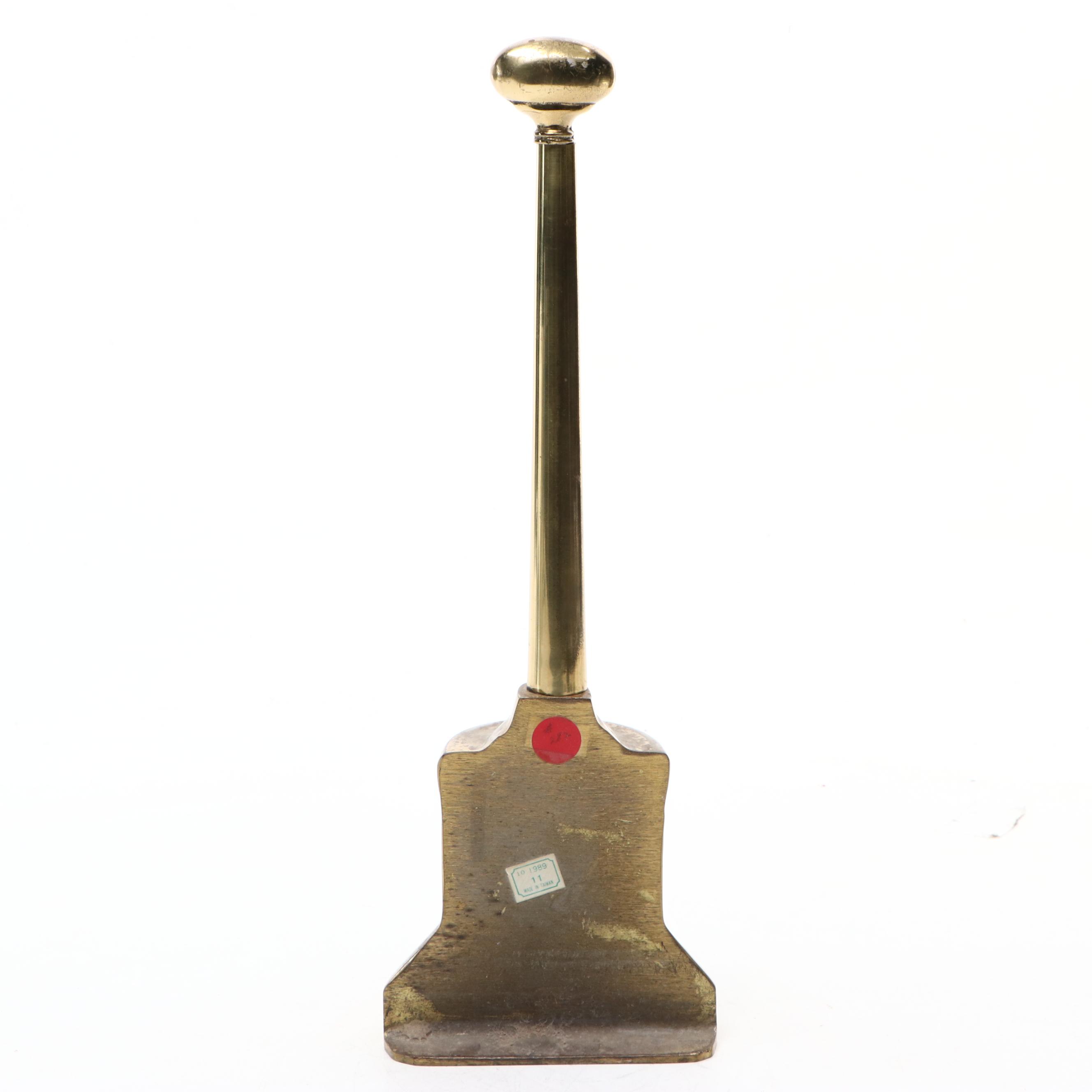 Neoclassical Style Brass Doorstop, 20th Century