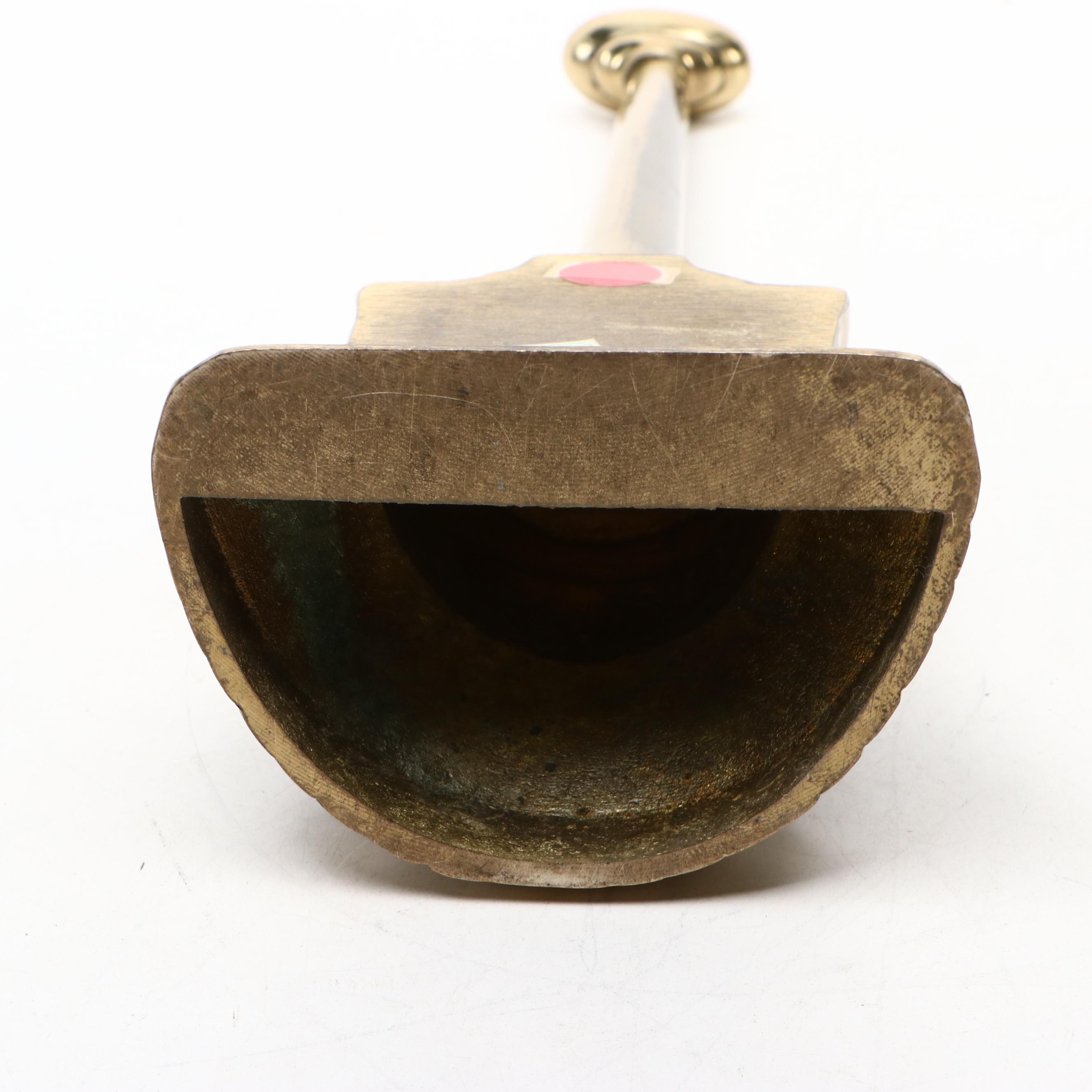 Neoclassical Style Brass Doorstop, 20th Century