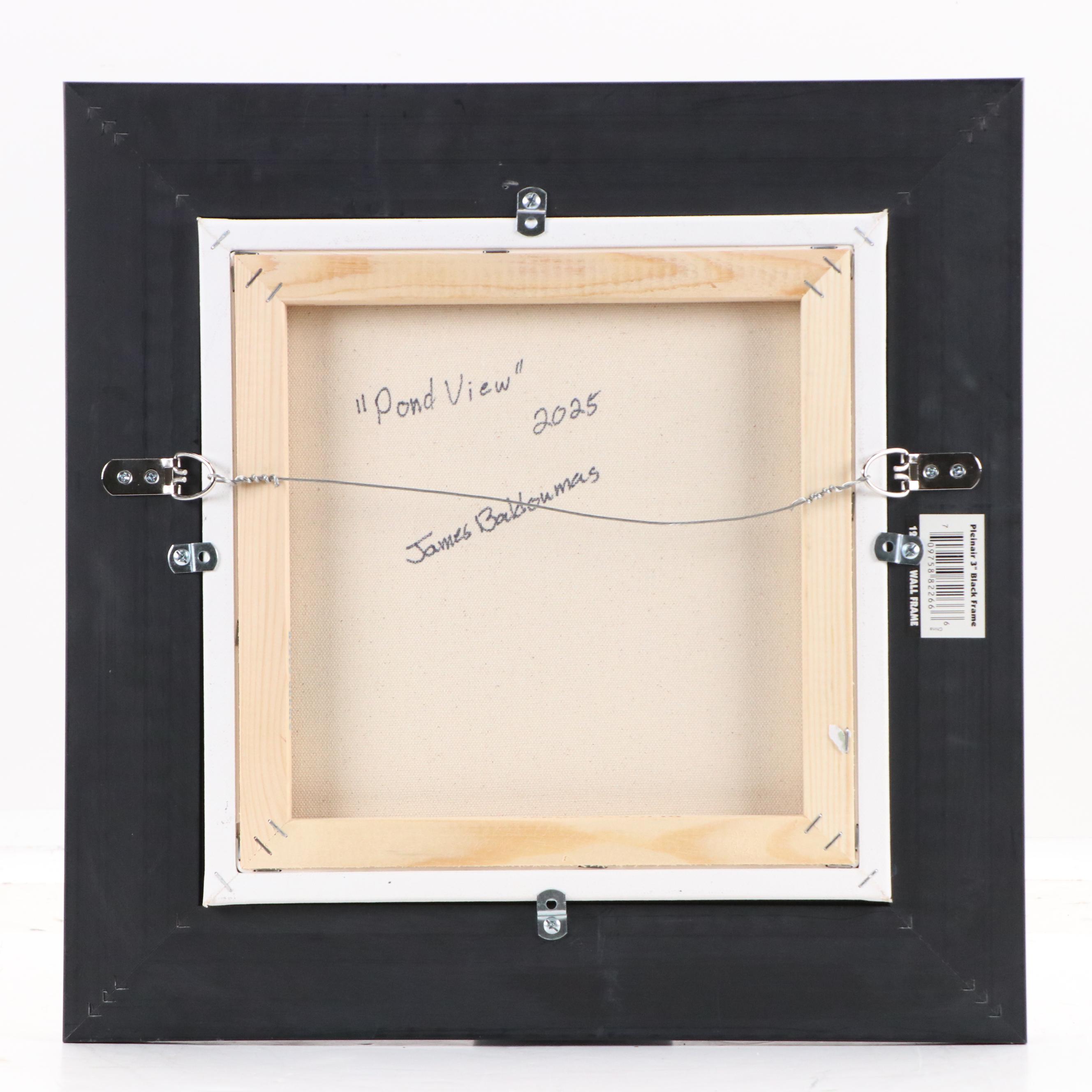 James Baldoumas Oil Painting "Pond View," 2025