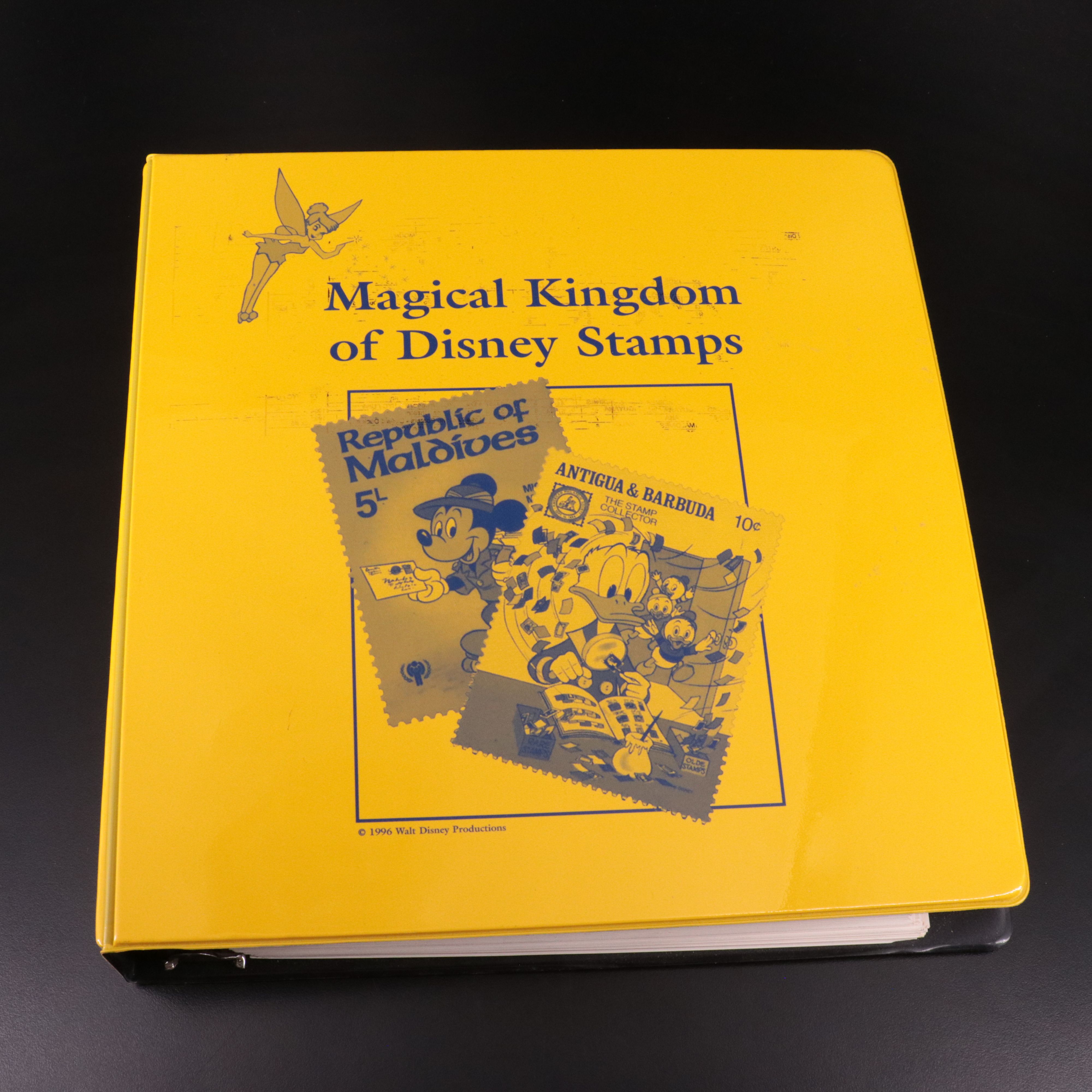 Album of Mint Condition Disney-Themed Postage Stamps