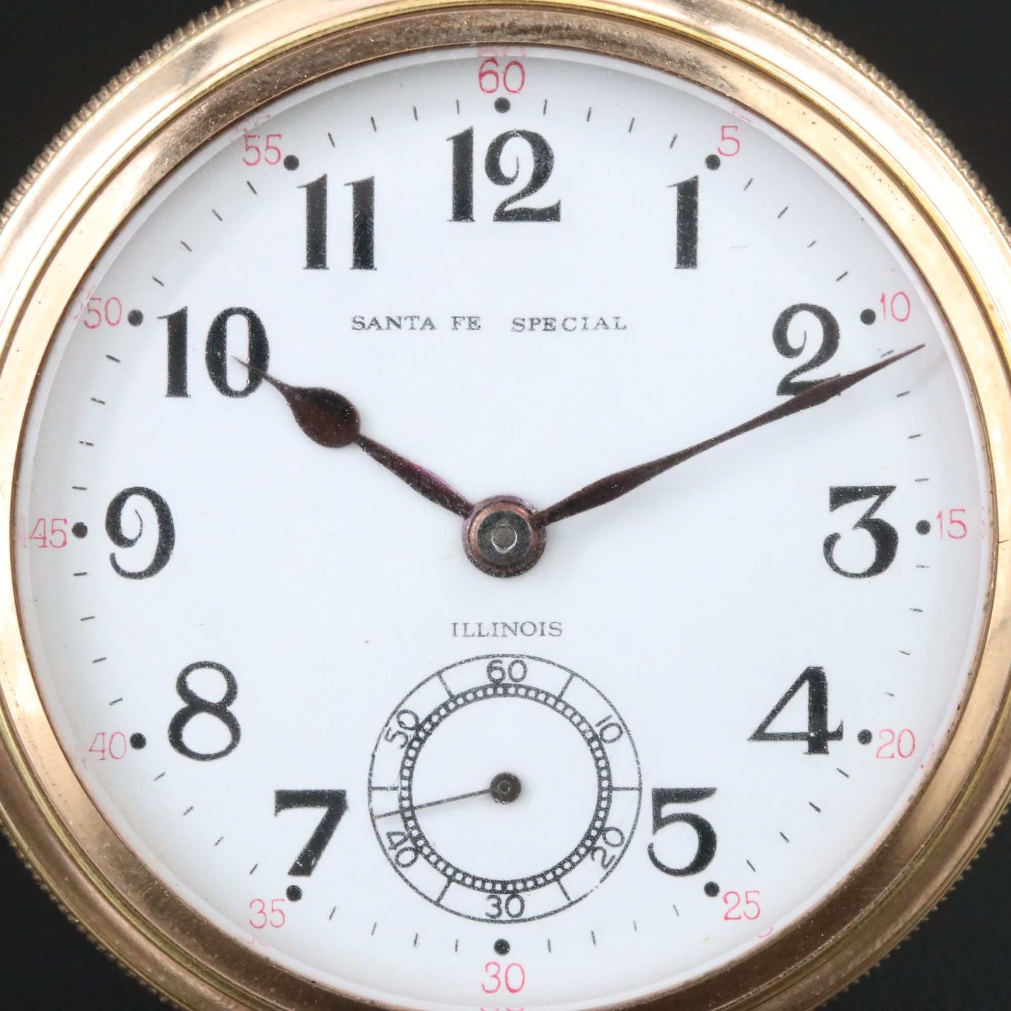 Illinois Watch Co. Santa Fe Special Gold Filled Pocket Watch