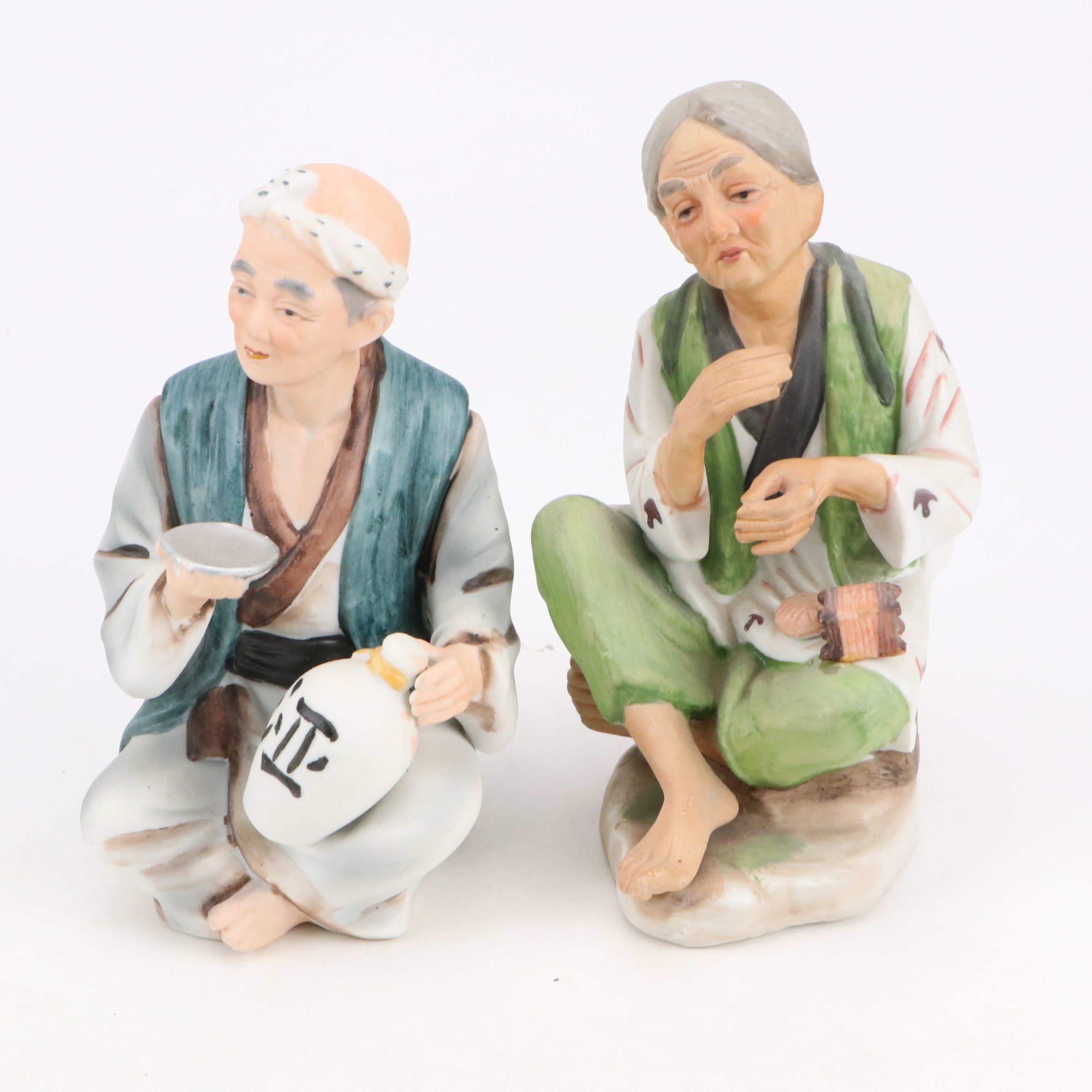 Japanese  Ceramic Figurines, Mid to Late 20th Century