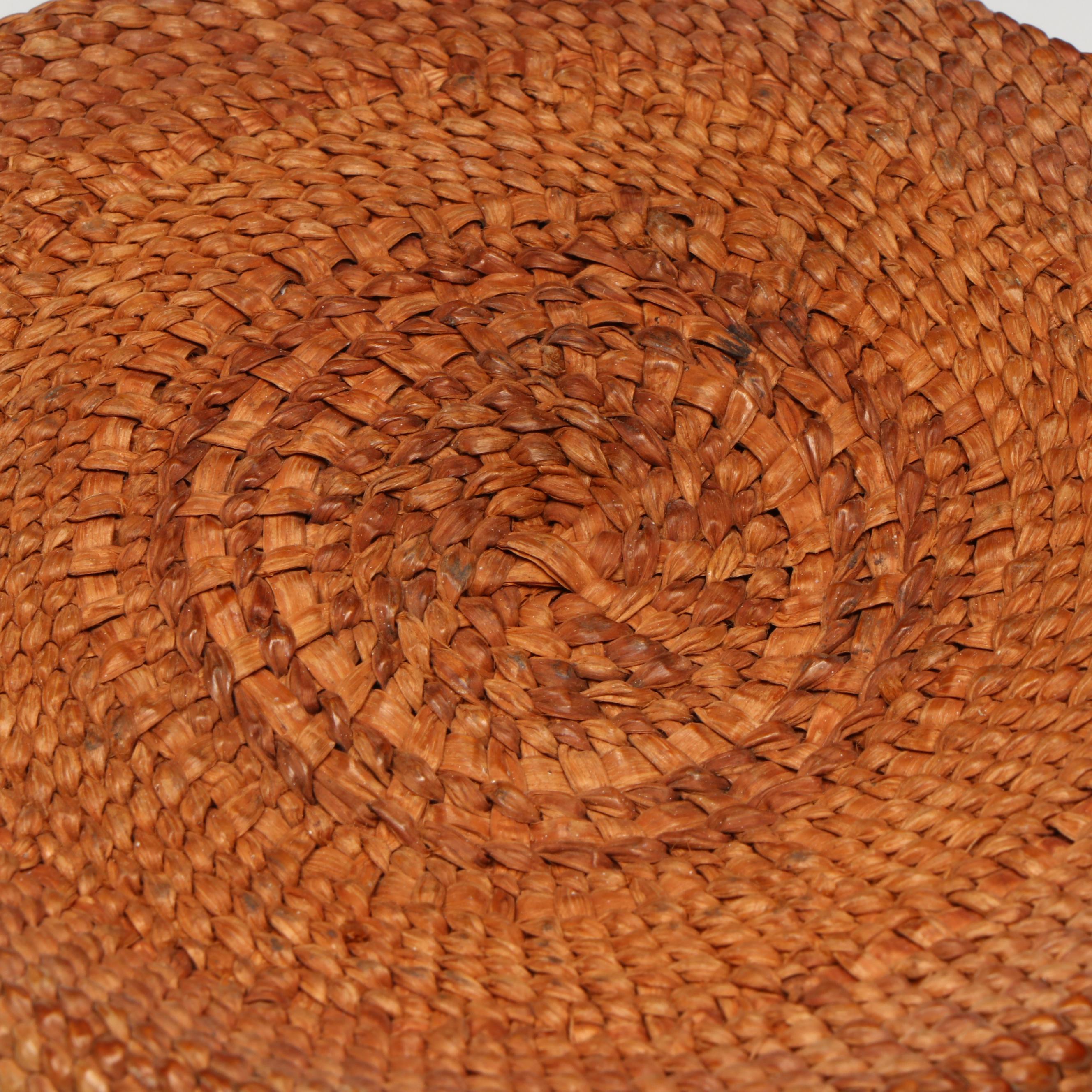 Indigenous Pacific Northwest Coast Polychromed Plaited Cedar Bark Basket