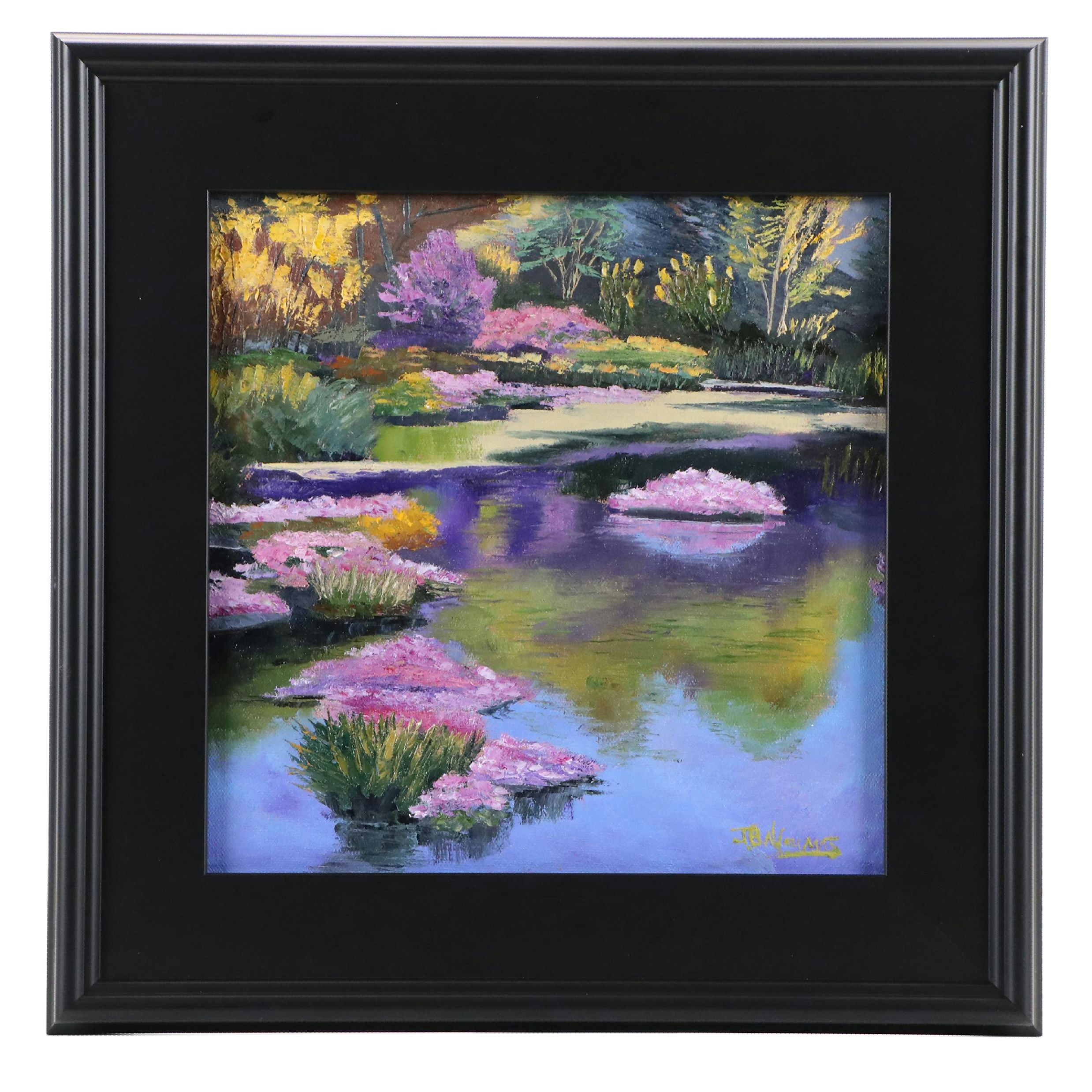 James Baldoumas Oil Painting "Pond View," 2025