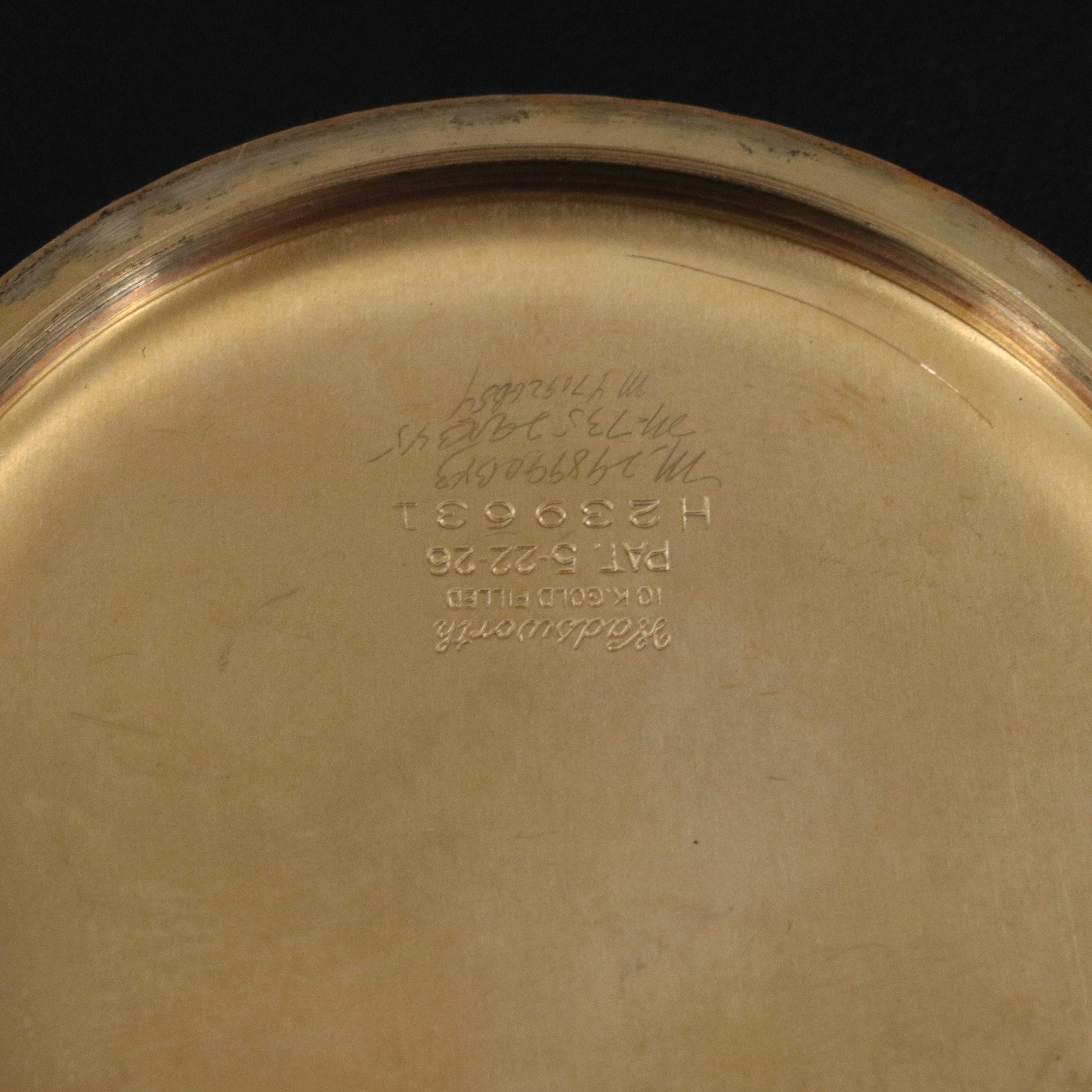 1940 Hamilton Railroad Grade Gold Filled Pocket Watch