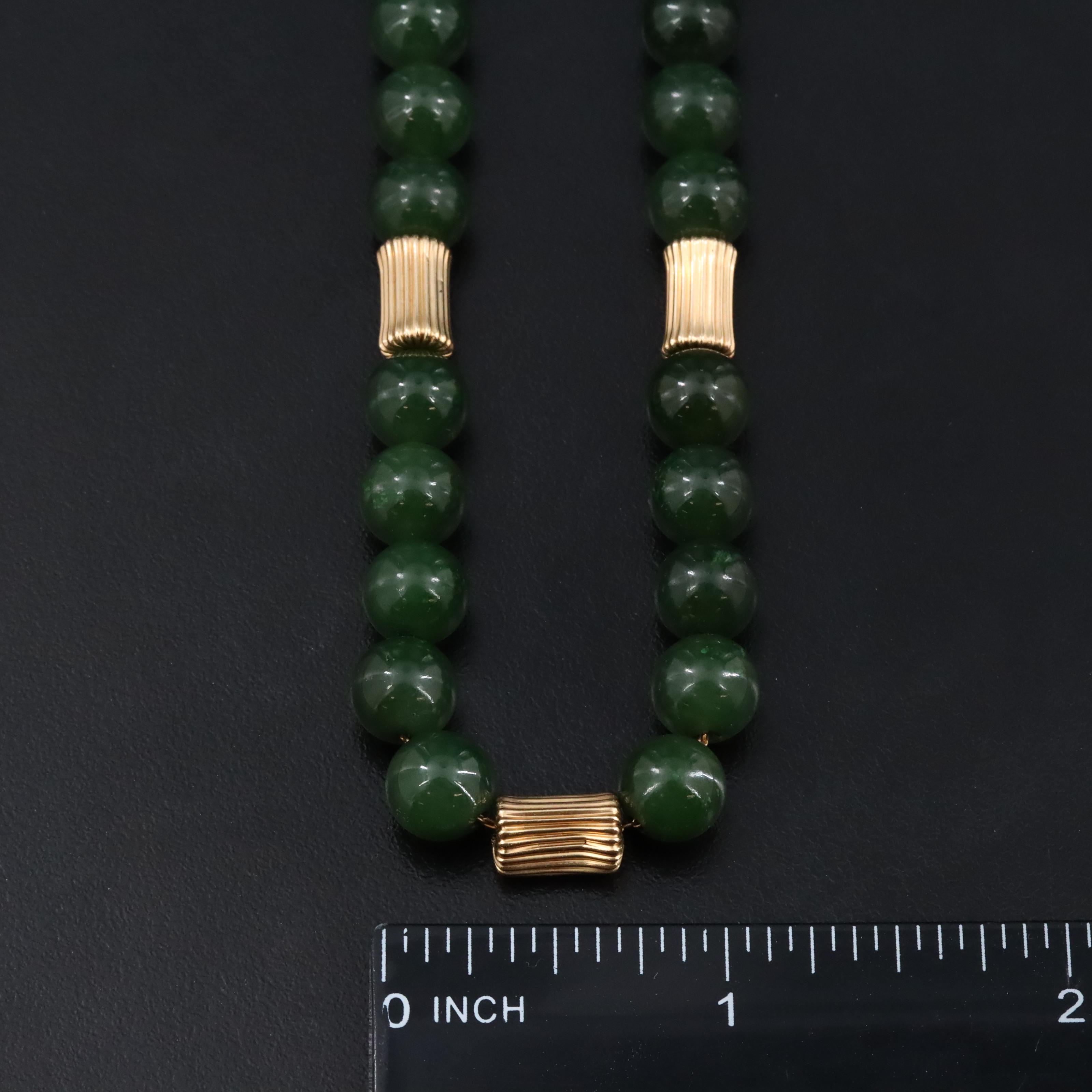 14K Nephrite Necklace