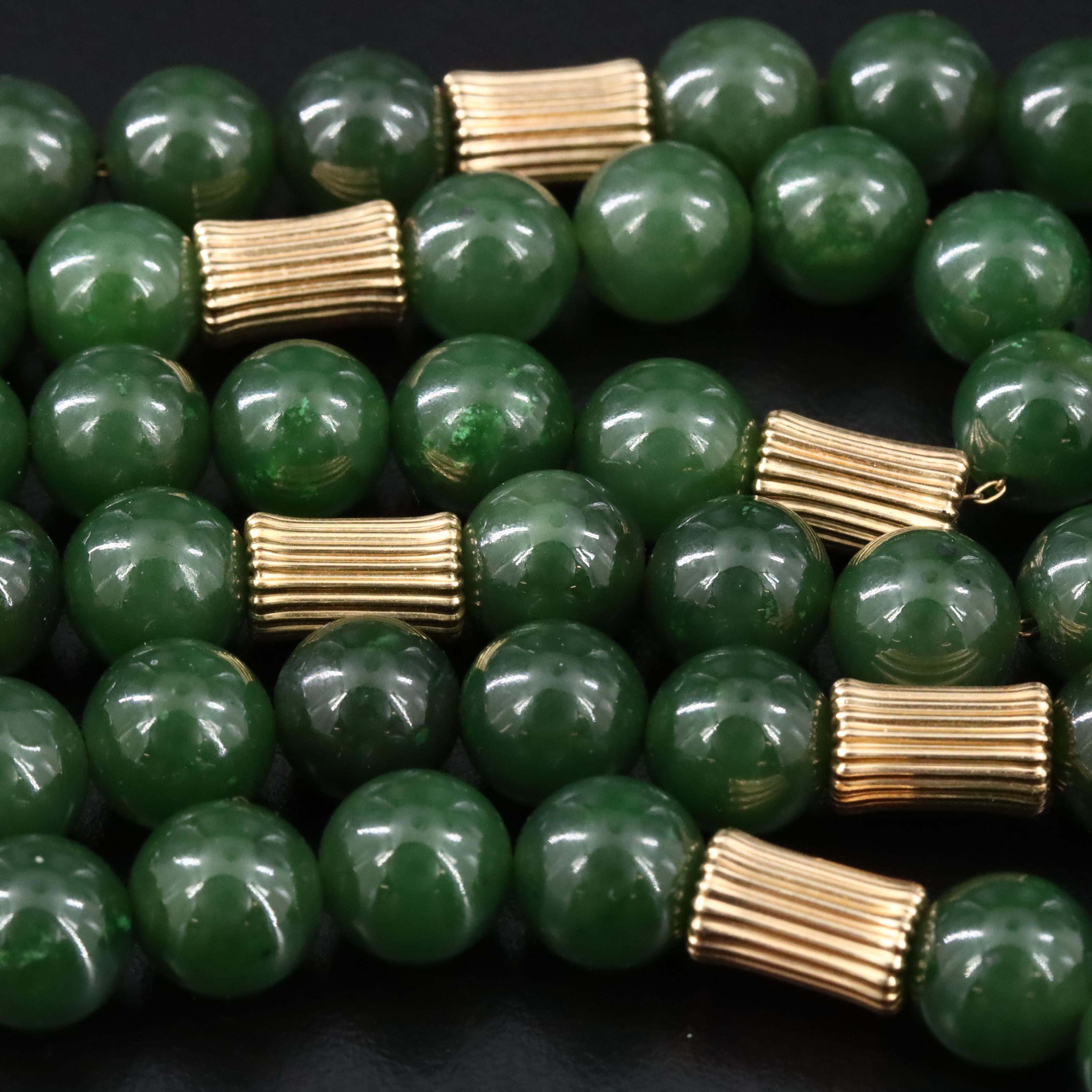 14K Nephrite Necklace