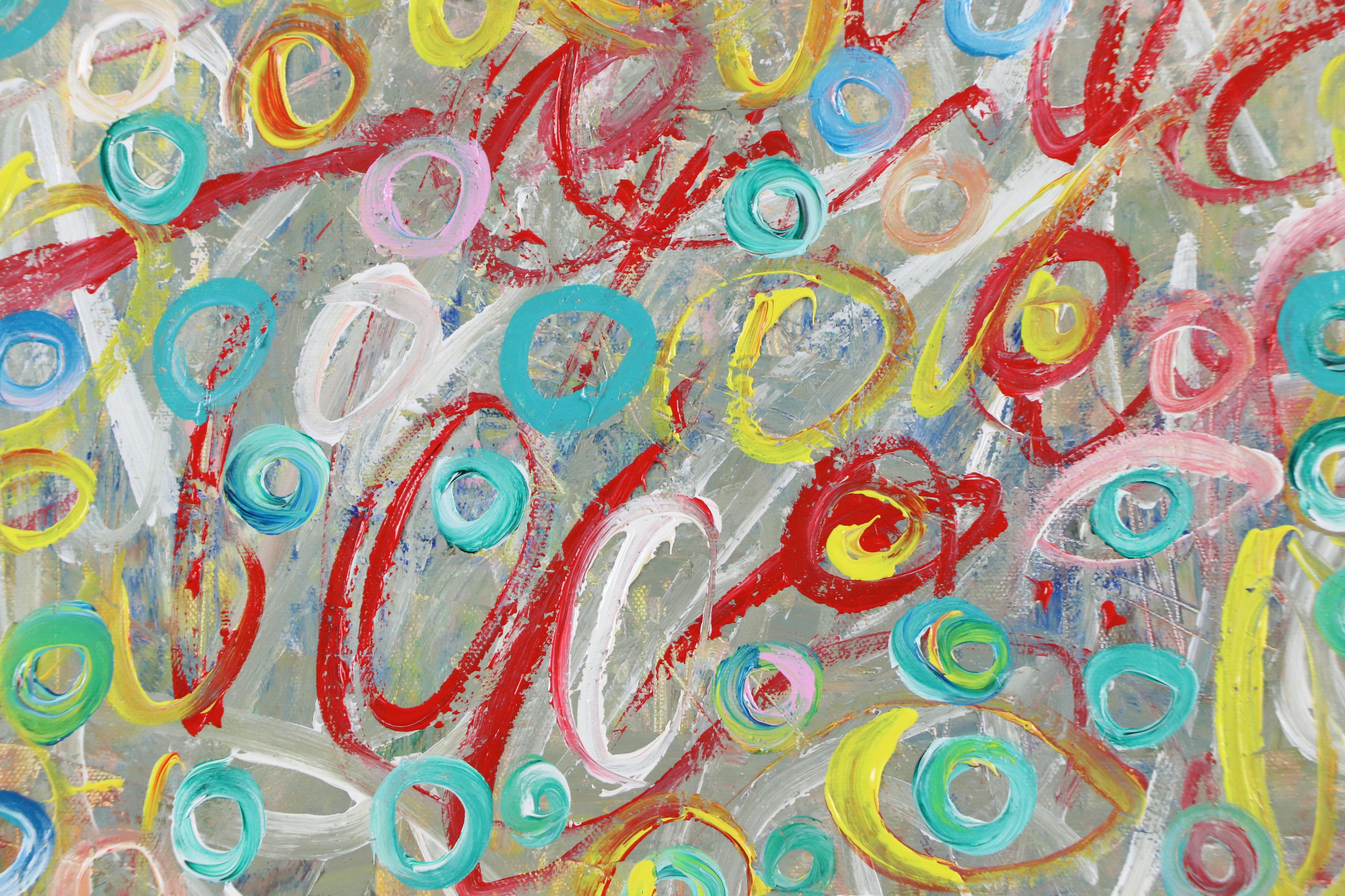 Saul Gefen Abstract Acrylic Painting, 2024