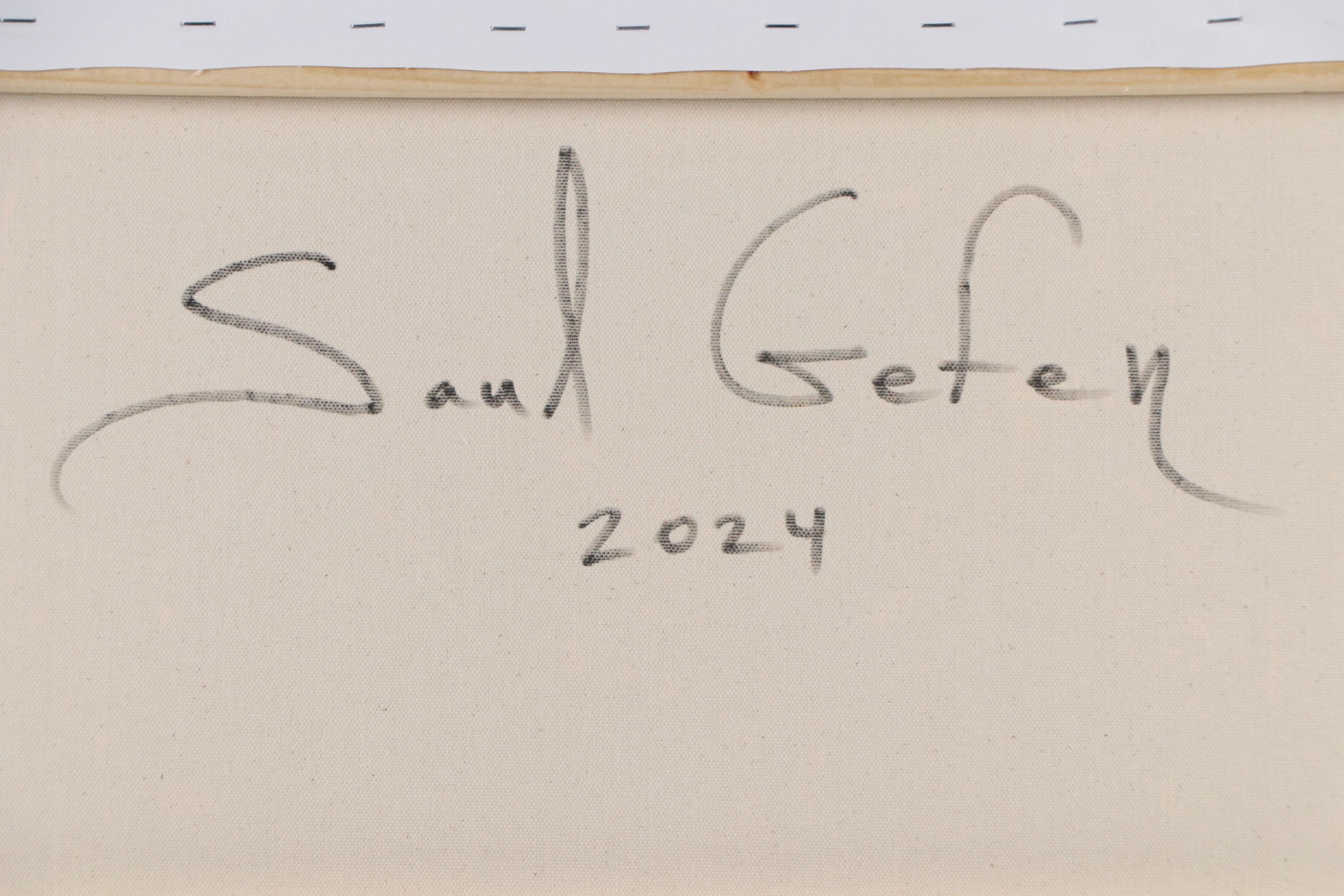 Saul Gefen Abstract Acrylic Painting, 2024