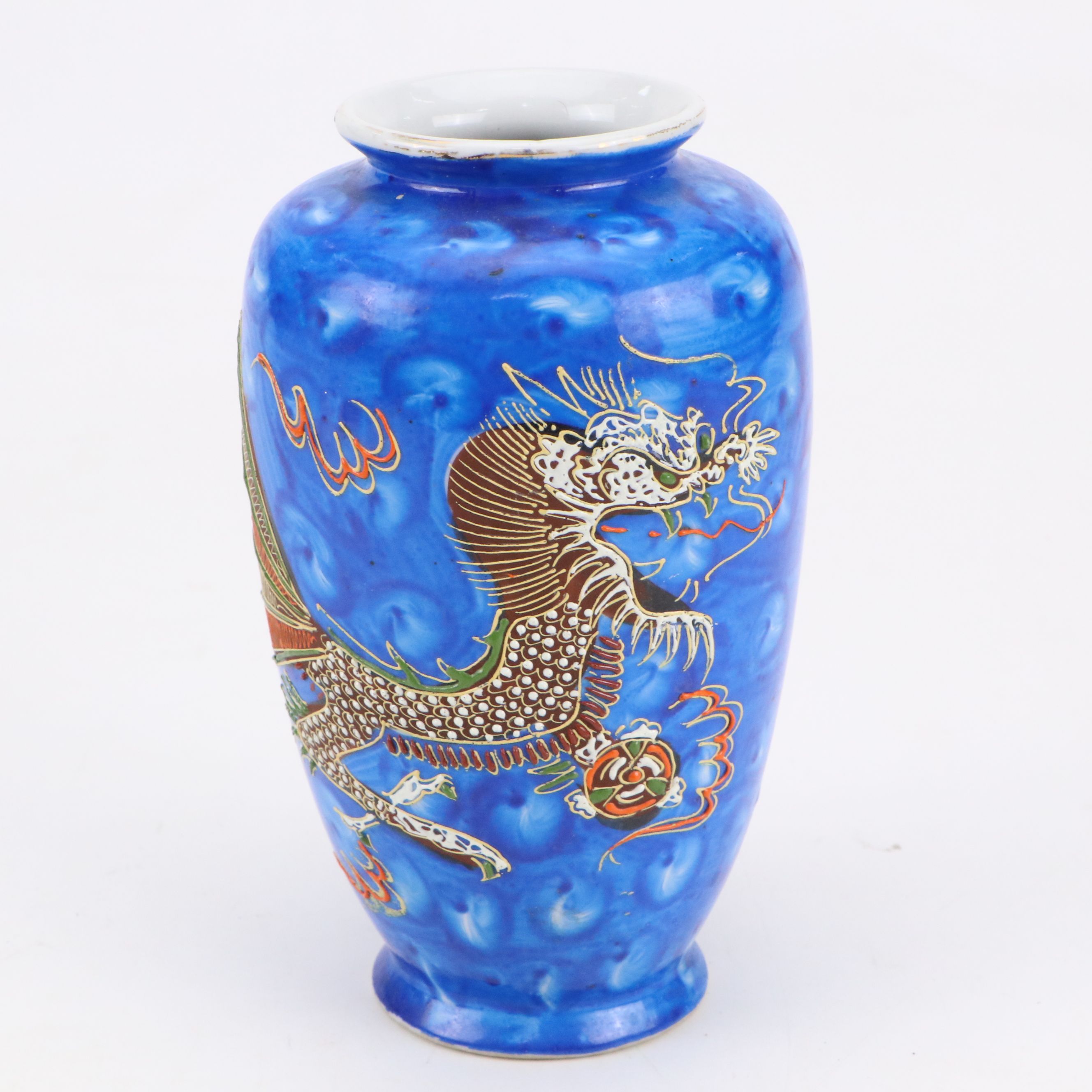 Chinese Satsuma Warriors with Bows Ceramic Vase with More