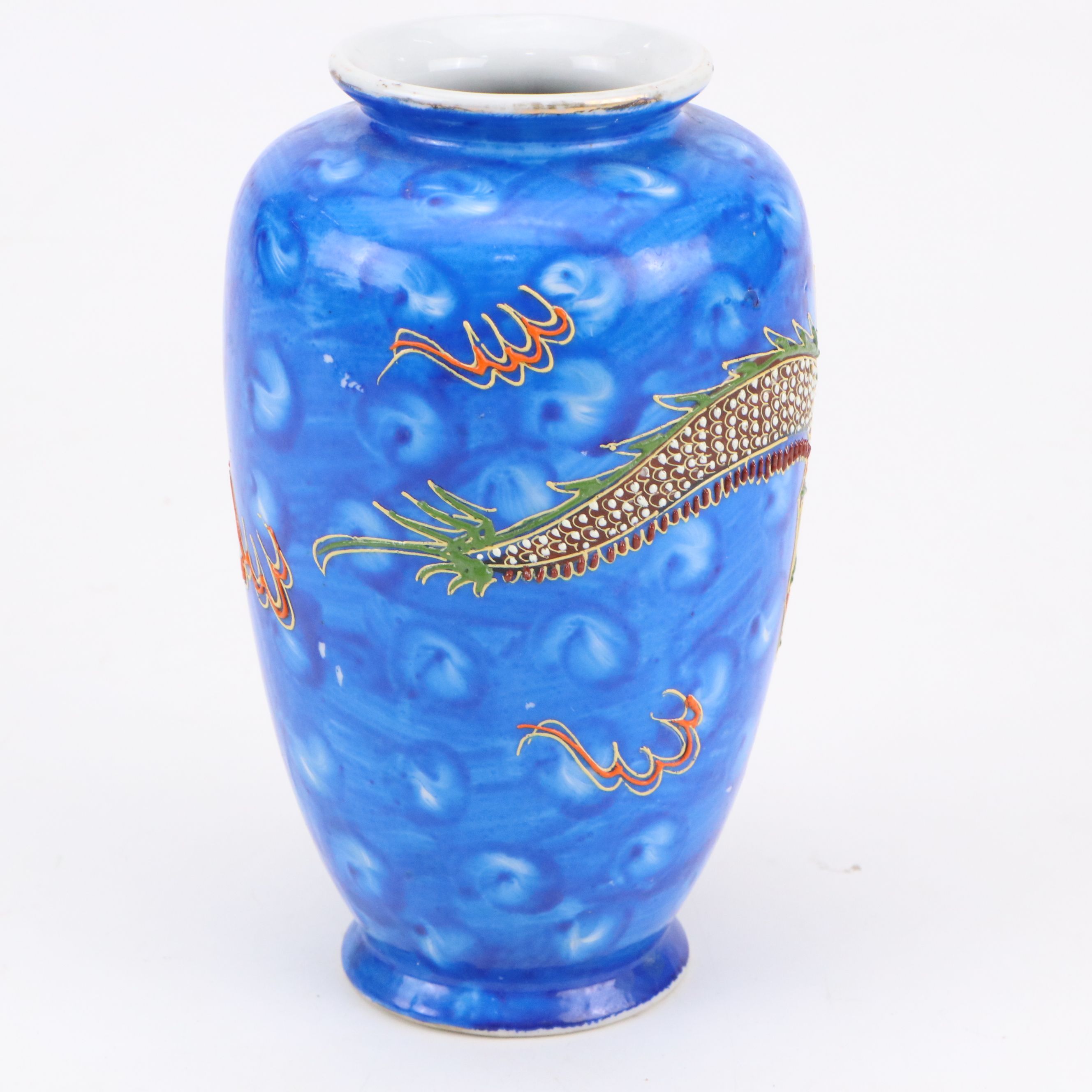 Chinese Satsuma Warriors with Bows Ceramic Vase with More