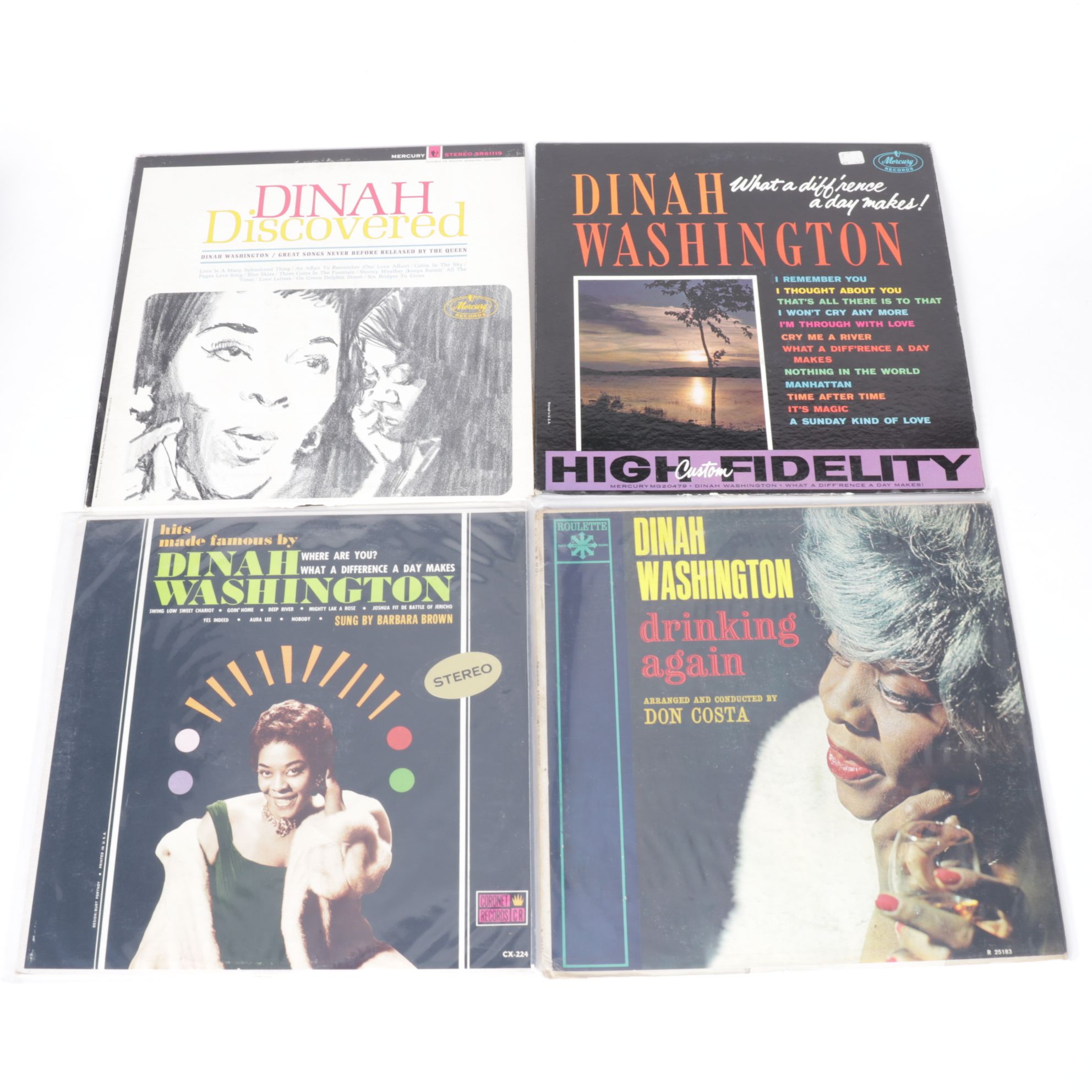 Tony Bennett, Dinah Washington and Frank Sinatra in Collection of Vinyl Records