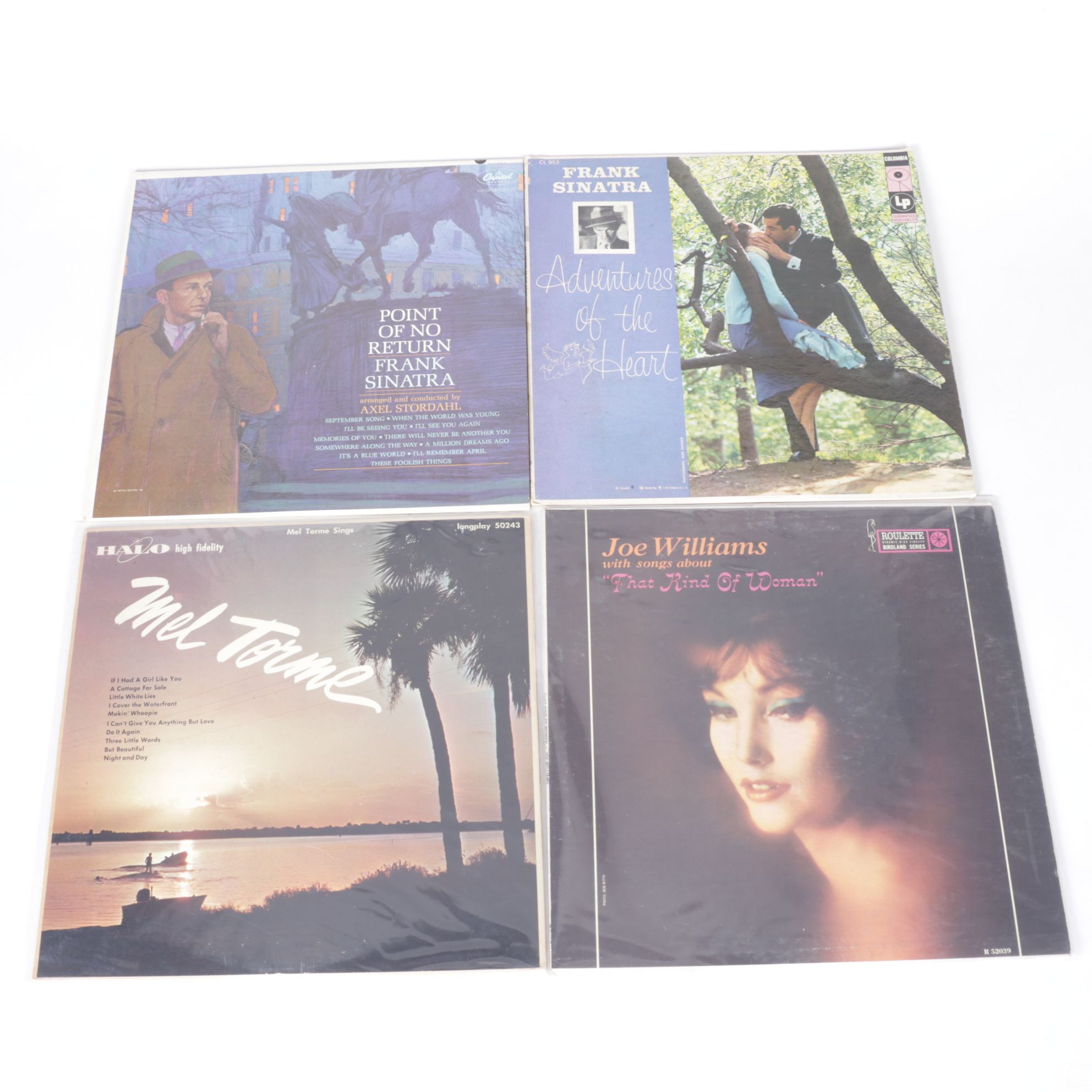 Tony Bennett, Dinah Washington and Frank Sinatra in Collection of Vinyl Records