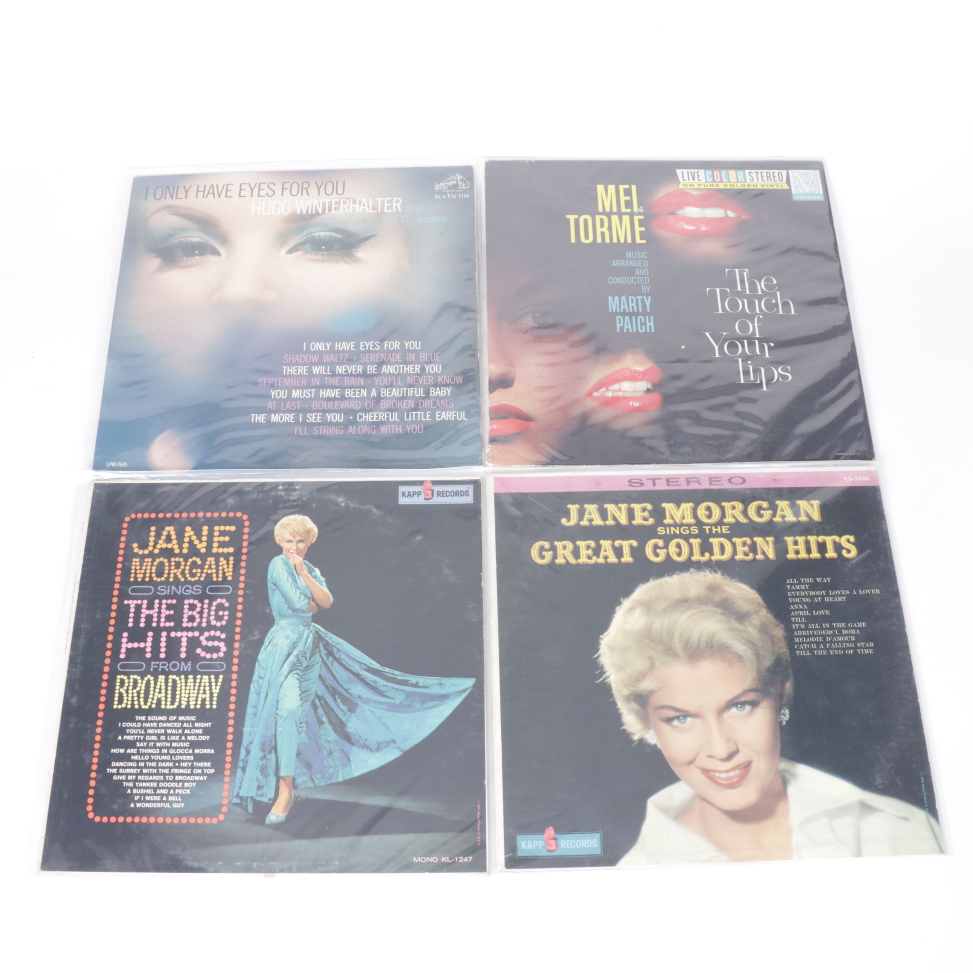 Tony Bennett, Dinah Washington and Frank Sinatra in Collection of Vinyl Records