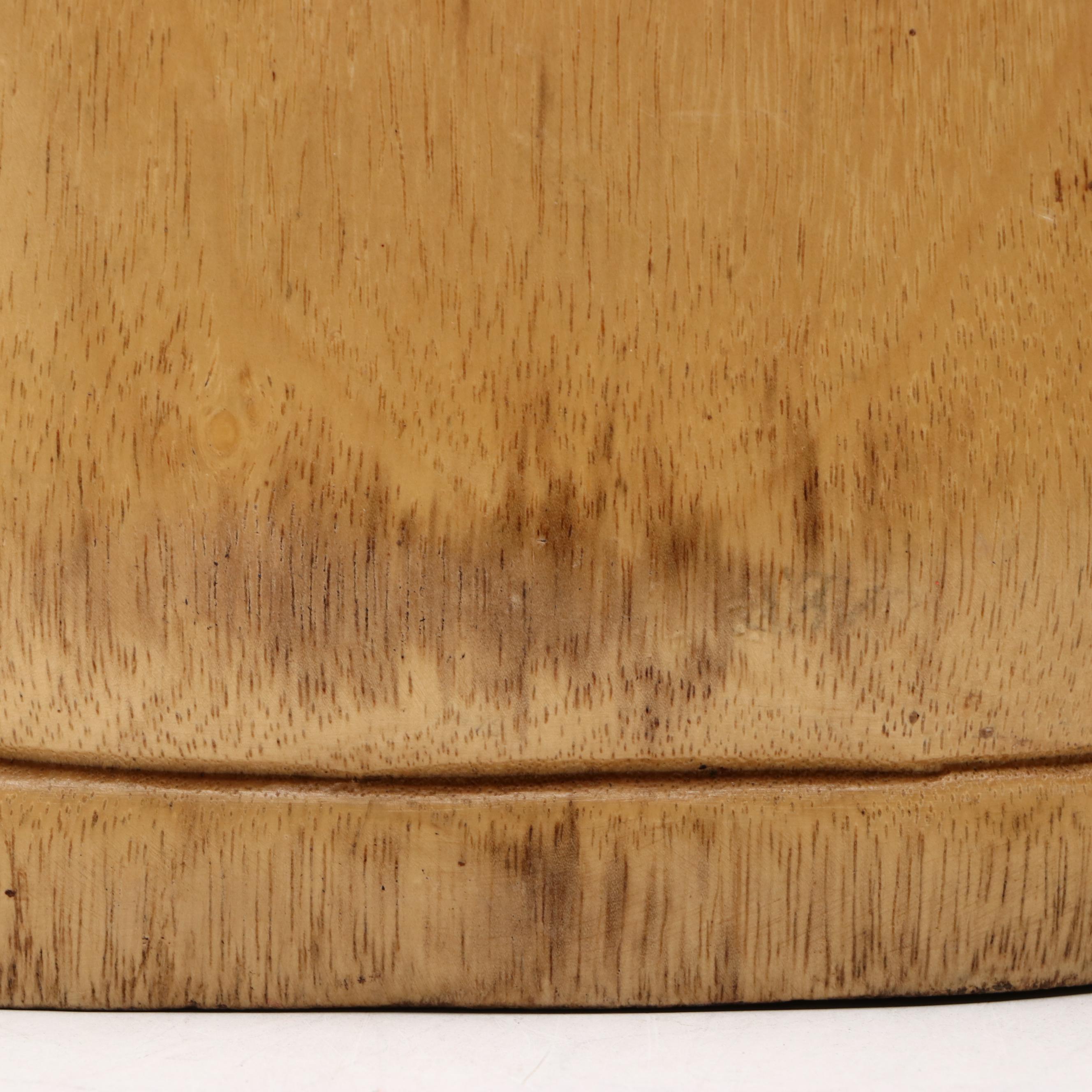 Carved Wood Seated Budai Sculpture