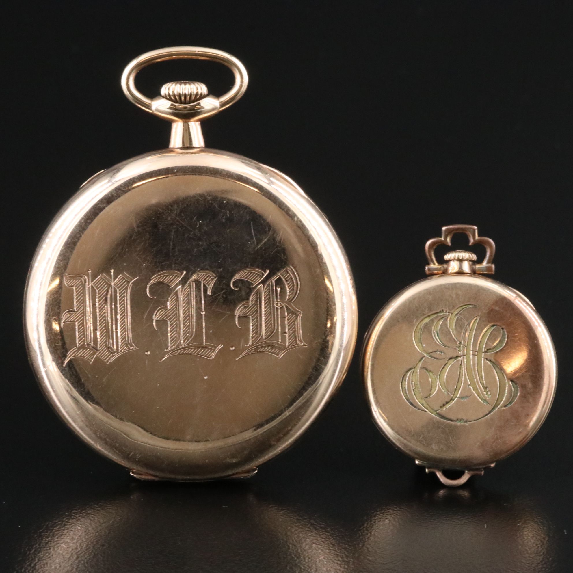 Howard Gold Filled Pocket Watch and Elgin Gold Filled Converter Watch