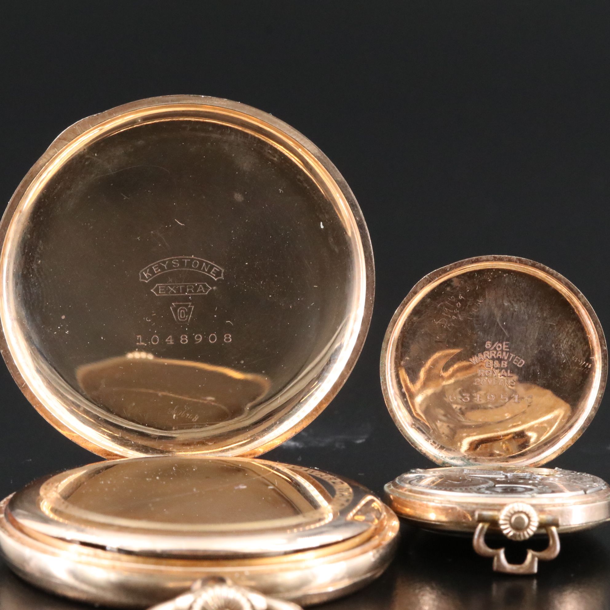 Howard Gold Filled Pocket Watch and Elgin Gold Filled Converter Watch