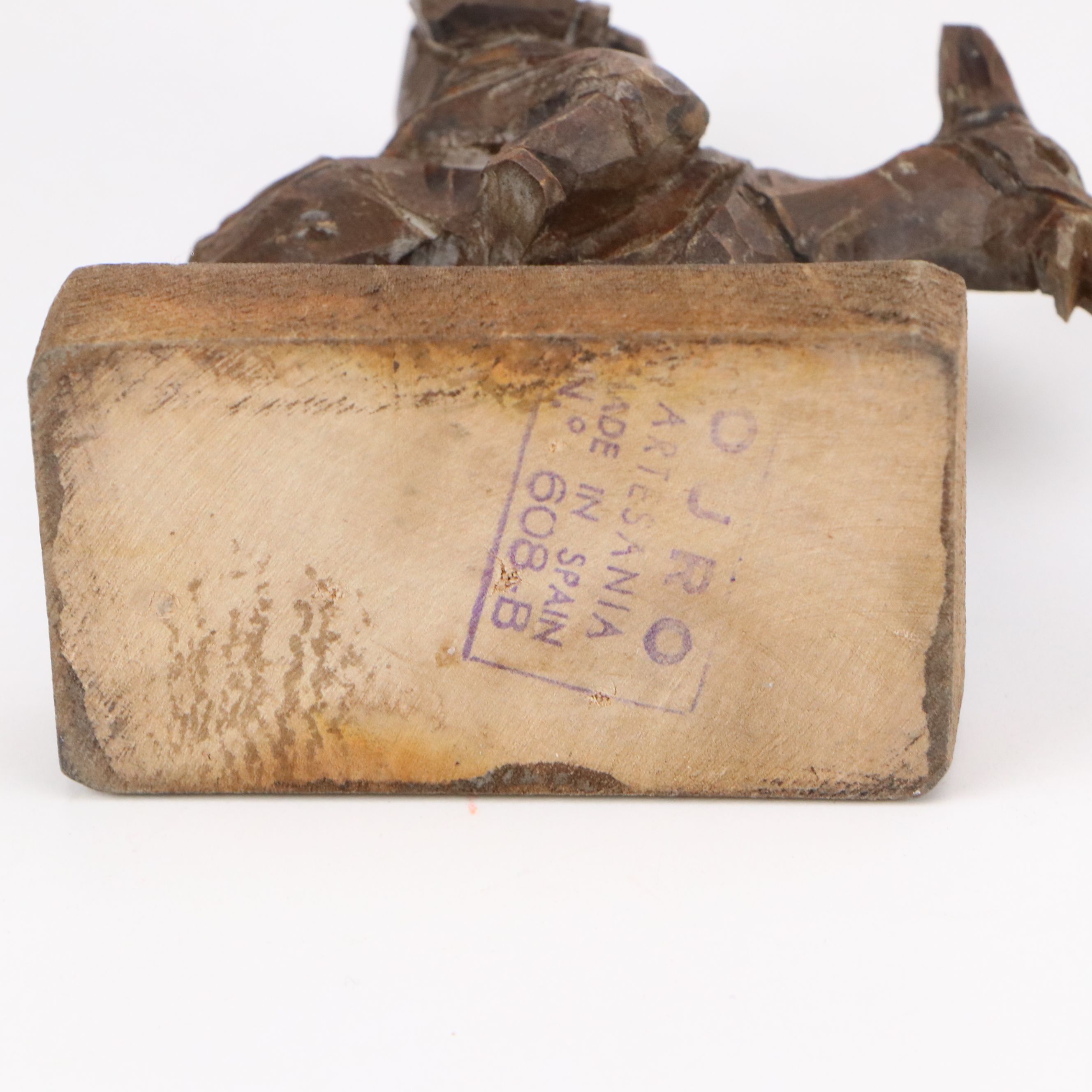 Ojro Artisan Made Man on Mule Figure with More Handcrafted Folk Art Figures