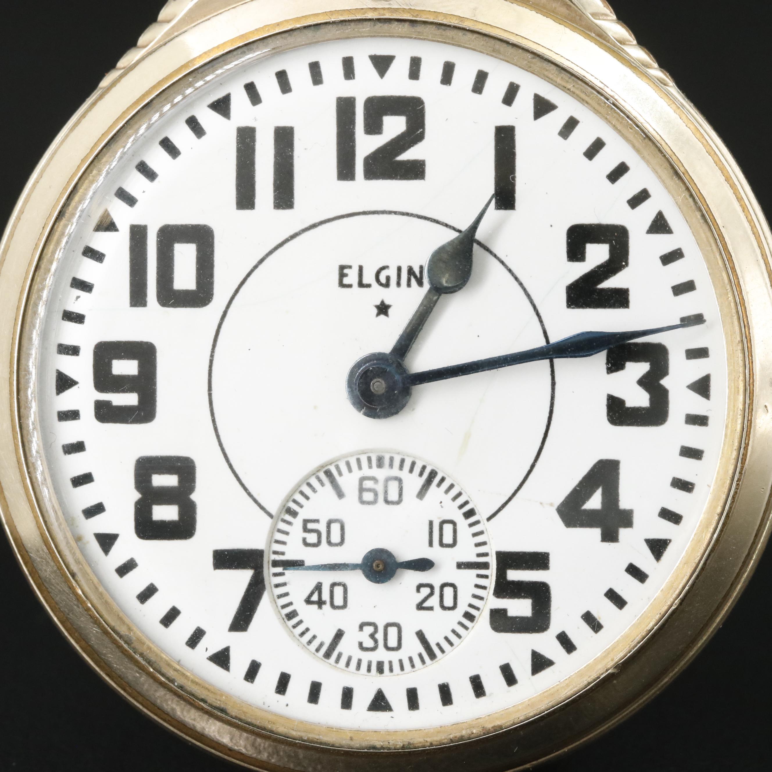 1943 Elgin 10K Gold Filled Pocket Watch