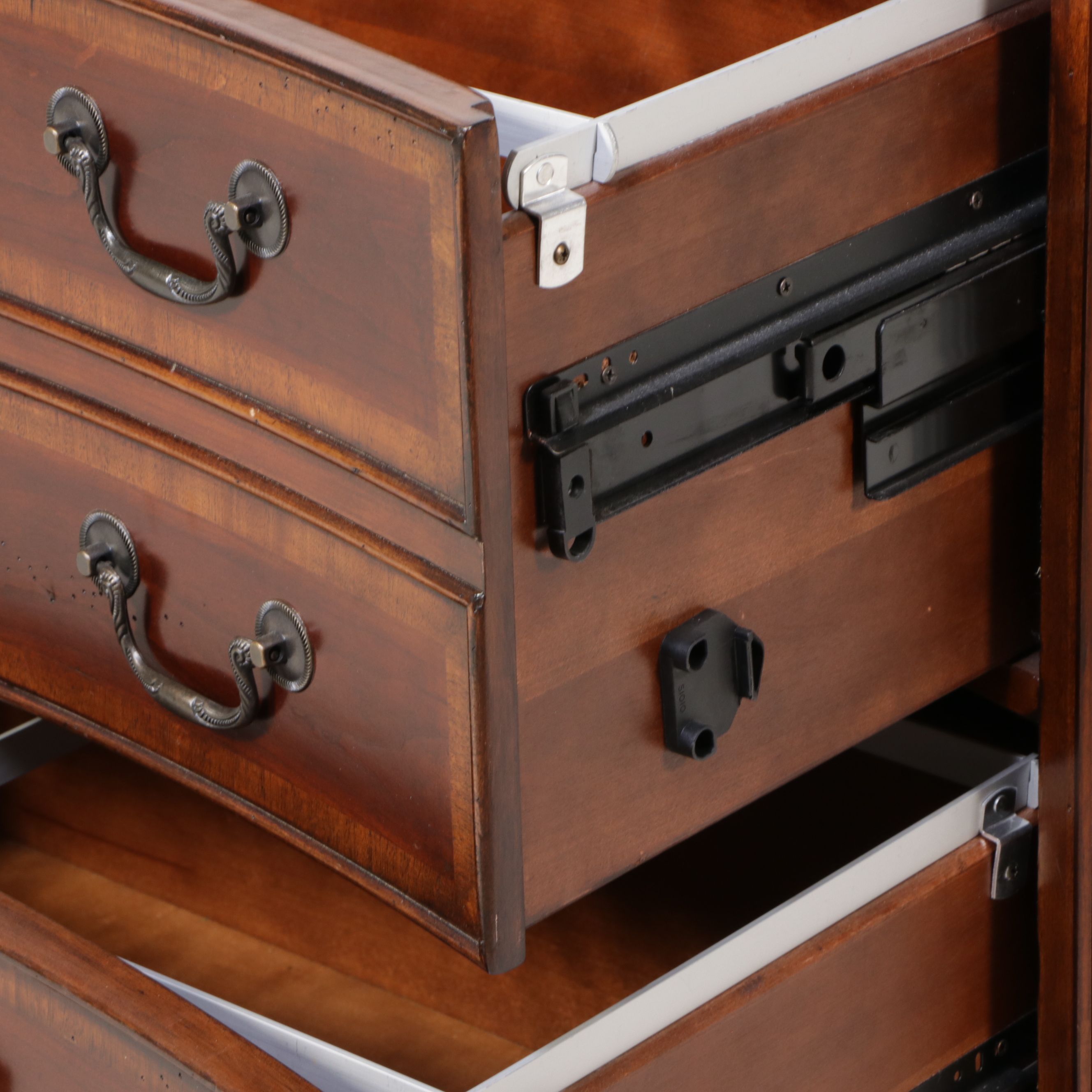 Hooker Furniture "Seven Seas" Mahogany Desk with Faux Leather Office Chair