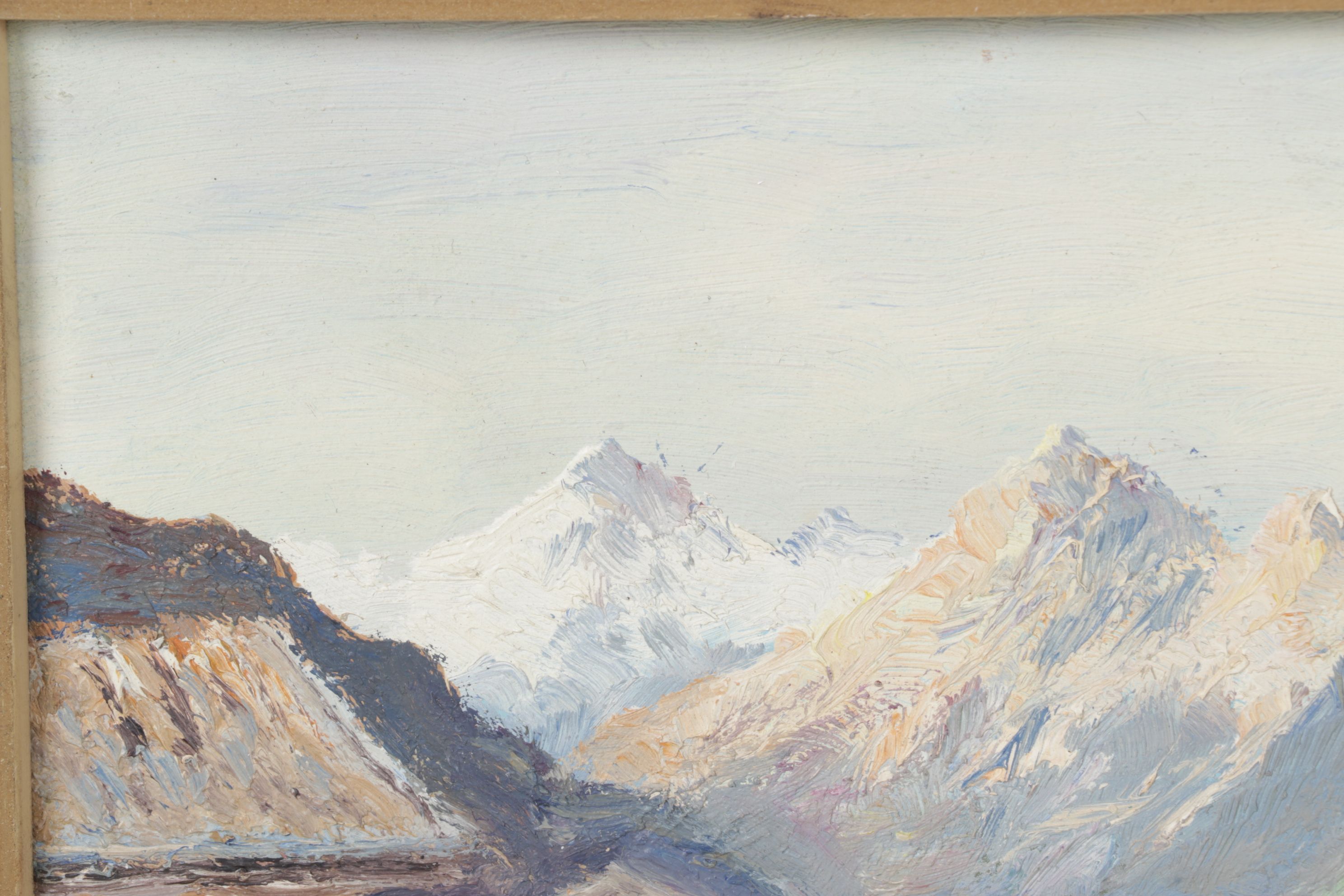 Herman L. Landscape Oil Painting "Innsbruck Goethestraße 2", 1956