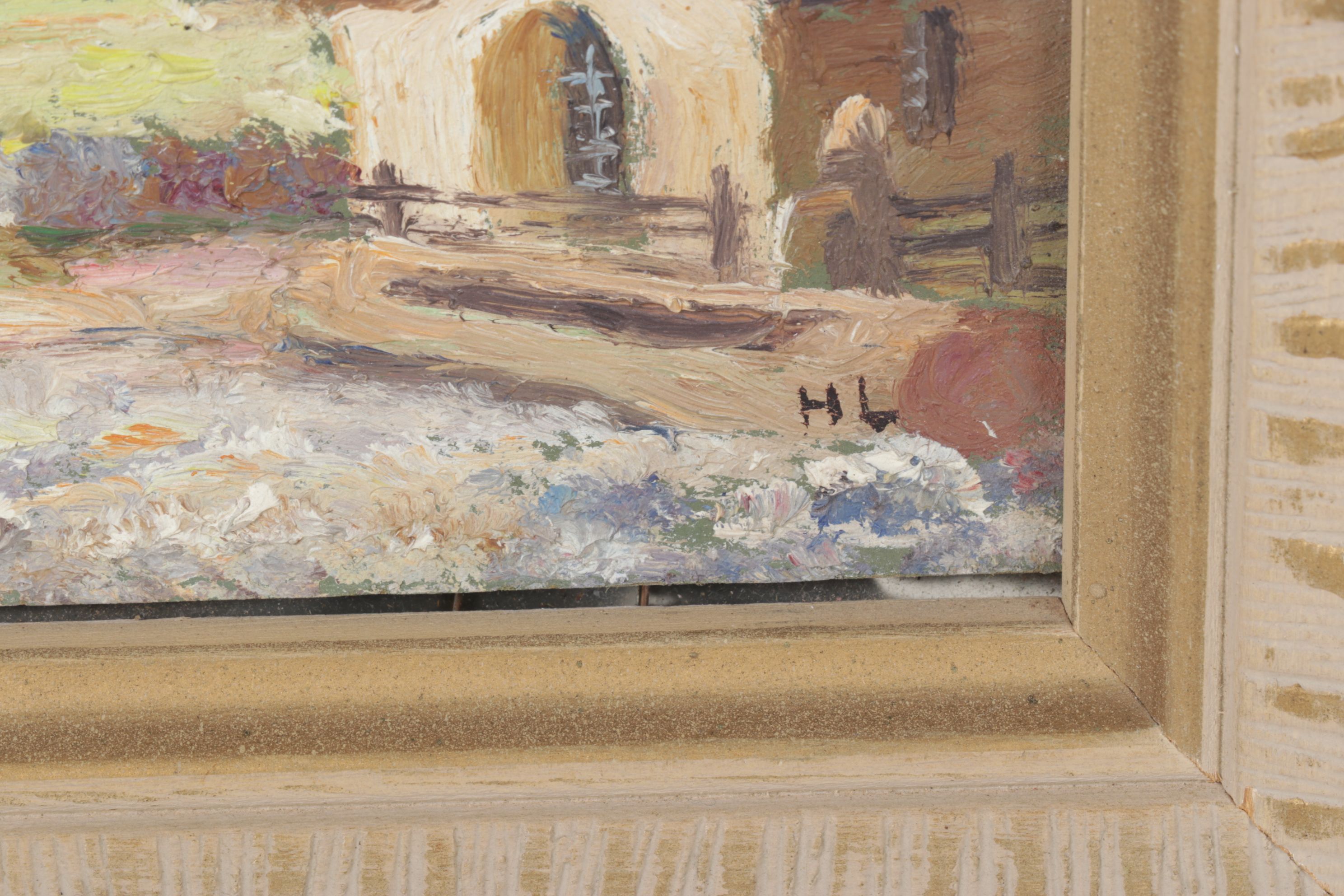 Herman L. Landscape Oil Painting "Innsbruck Goethestraße 2", 1956