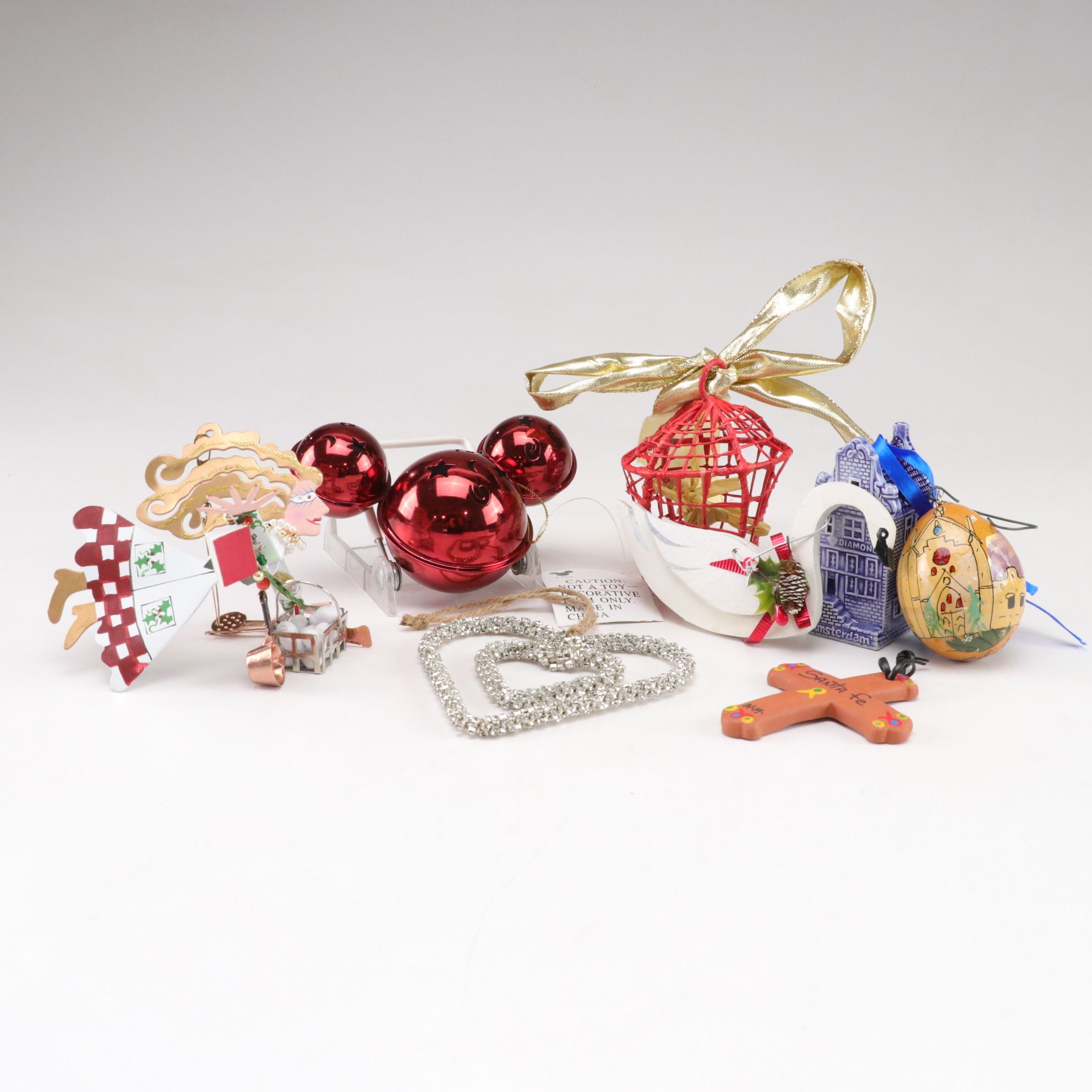 Mickey Mouse Jingle Bell & Other Christmas Ornaments