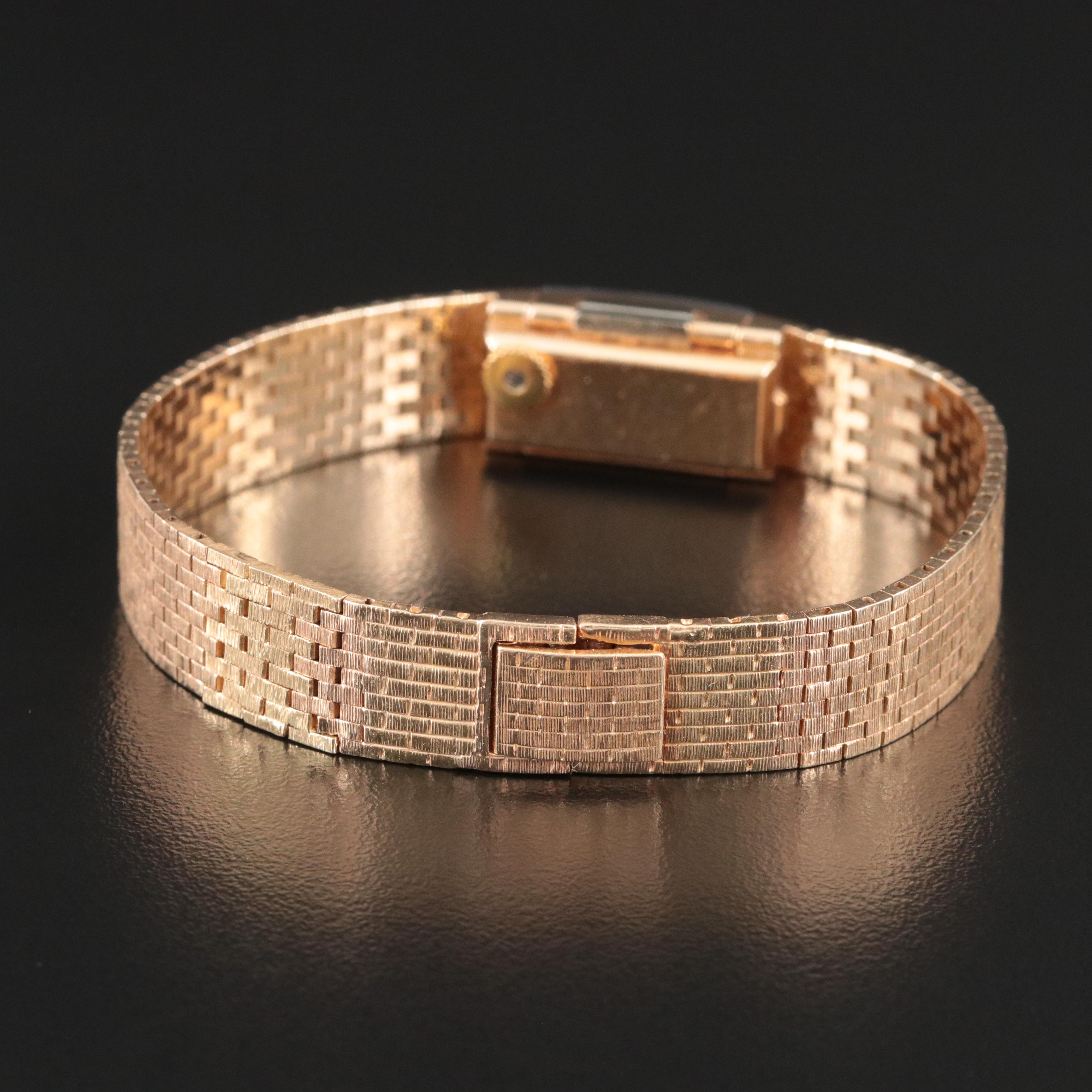 Vintage 14K Tiffany & Co. 1.50 CTW Diamond Dial Cover Watch