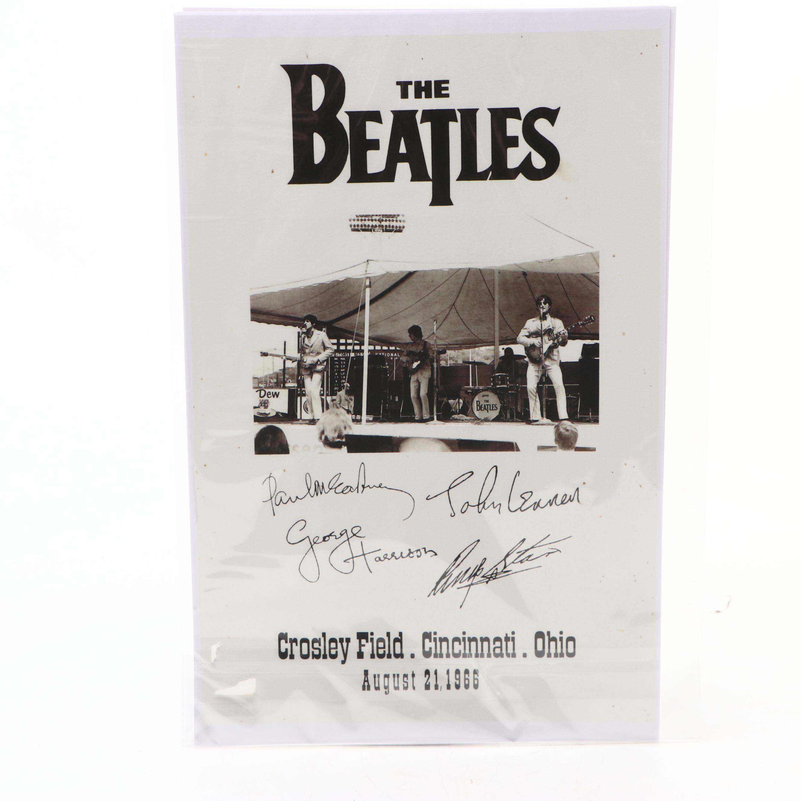 The Beatles Crosley Field Cincinnati Concert Reproduction Posters
