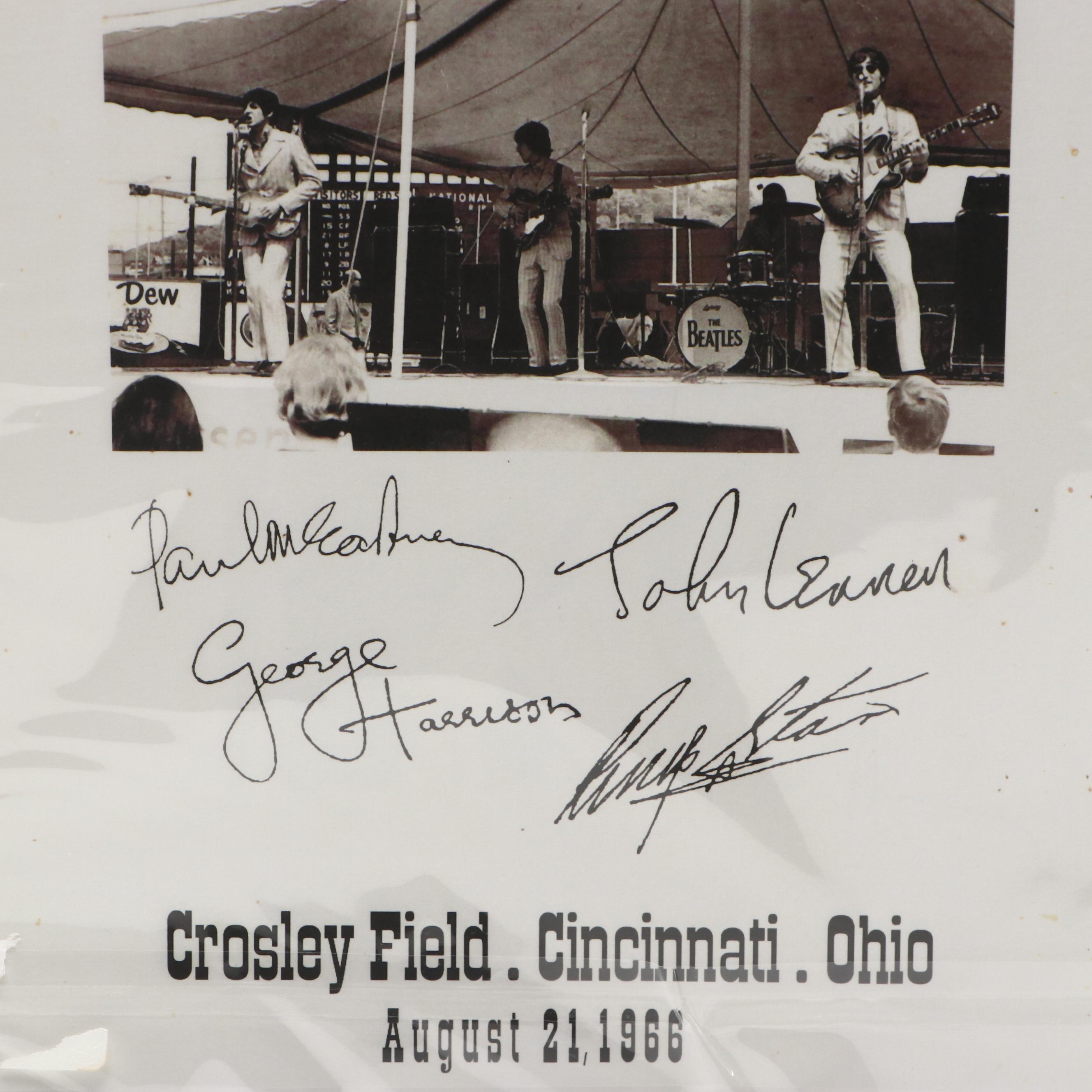 The Beatles Crosley Field Cincinnati Concert Reproduction Posters