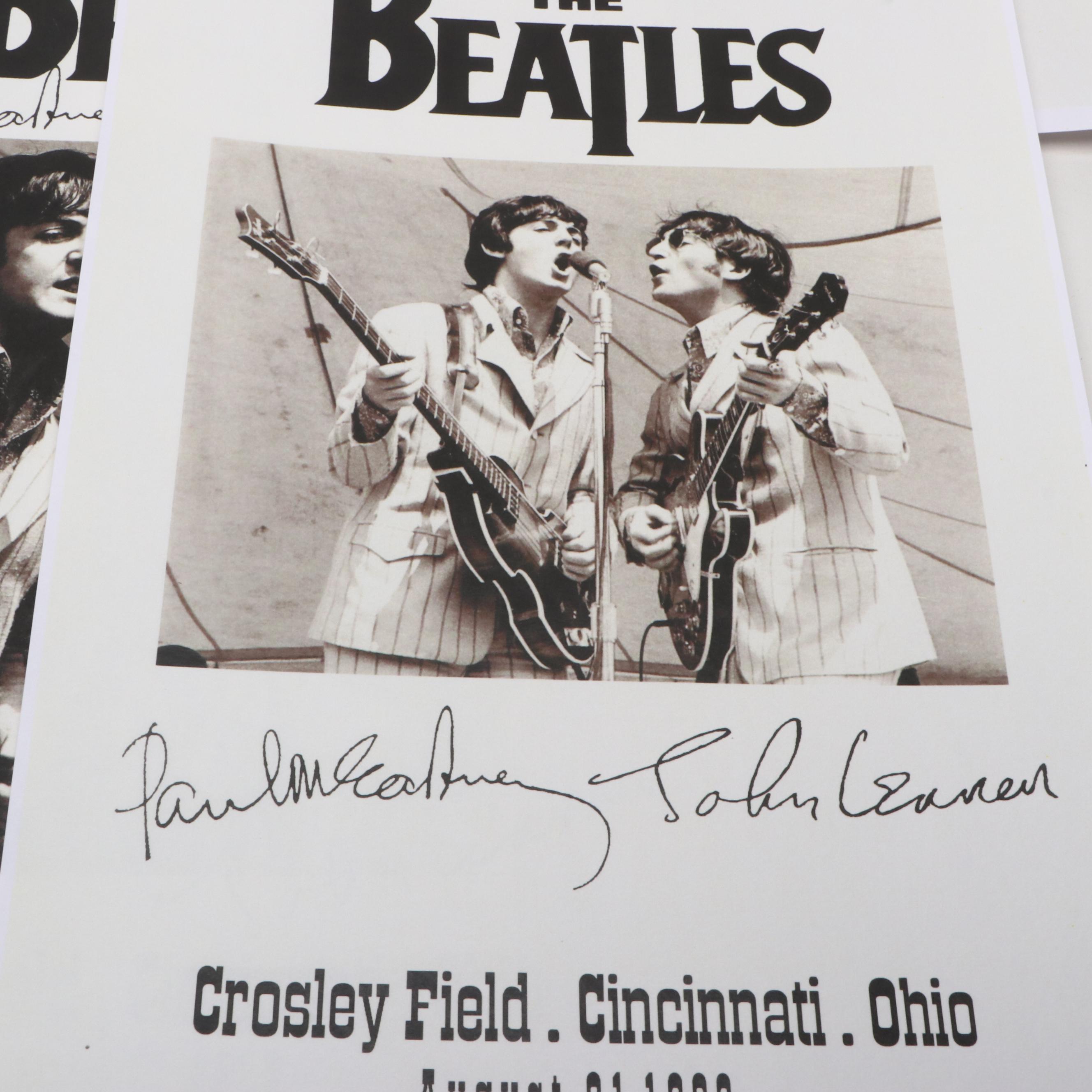 The Beatles Crosley Field Cincinnati Concert Reproduction Posters