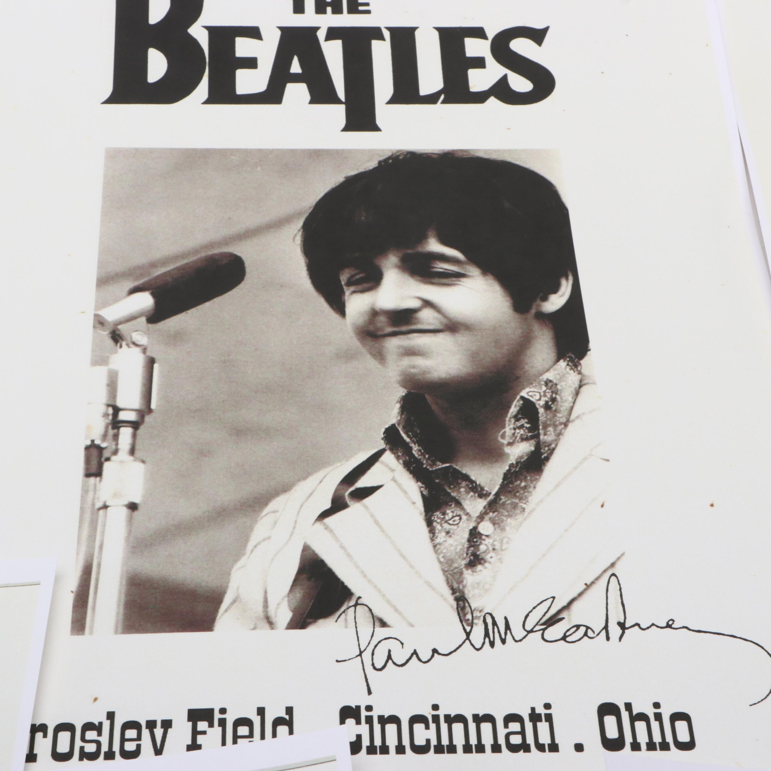 The Beatles Crosley Field Cincinnati Concert Reproduction Posters