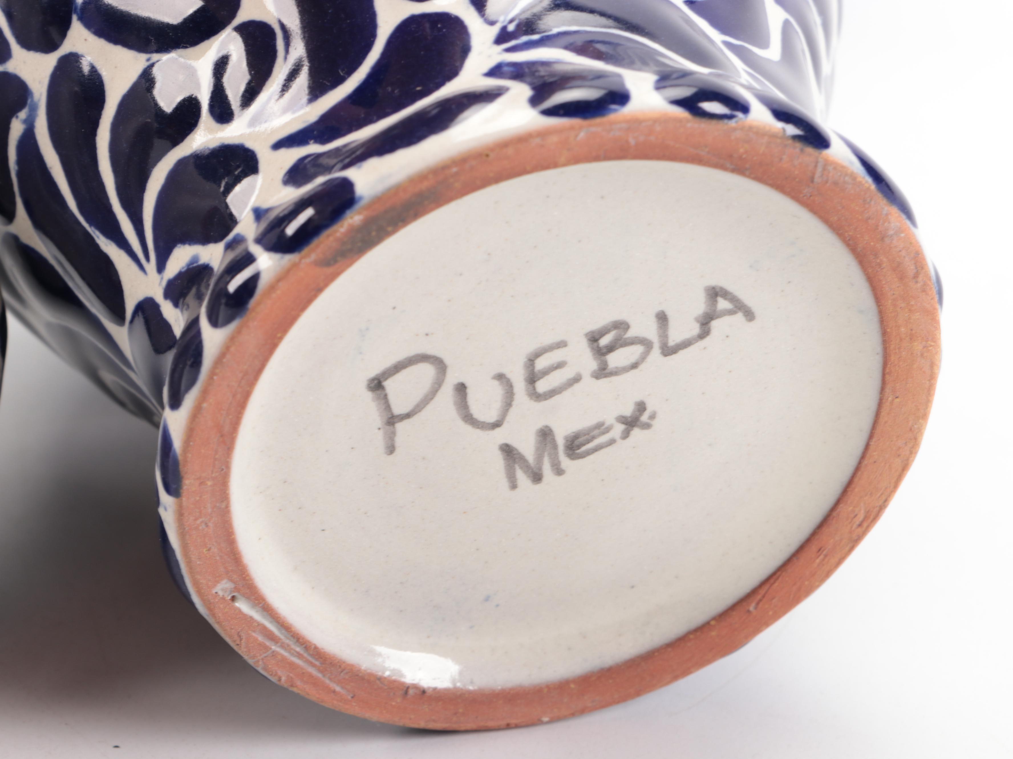 Andrea by Sadek Fishnet Porcelain Bunnies with More Blue and White Home Décor