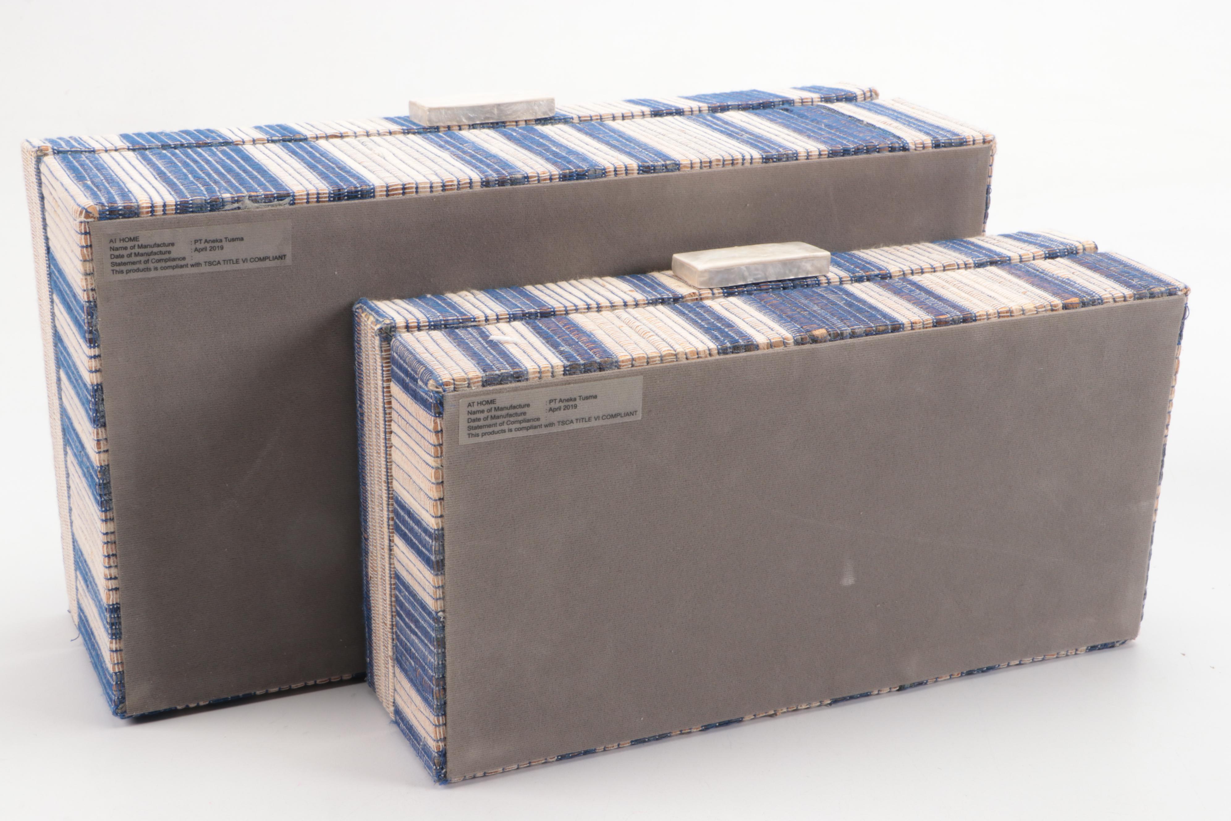 Andrea by Sadek Fishnet Porcelain Bunnies with More Blue and White Home Décor