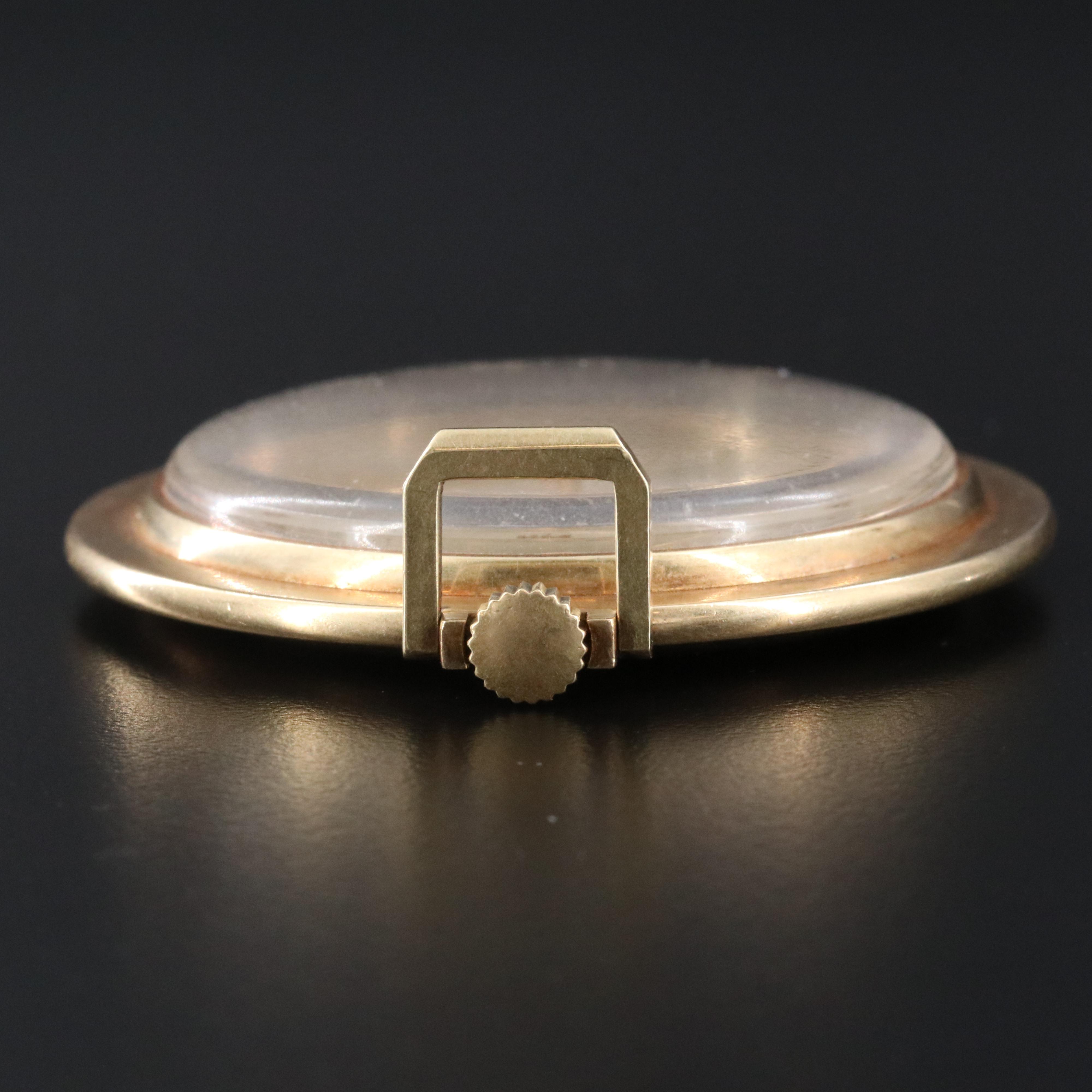 14K SAGA Jules Jurgensen Swiss Pocket Watch