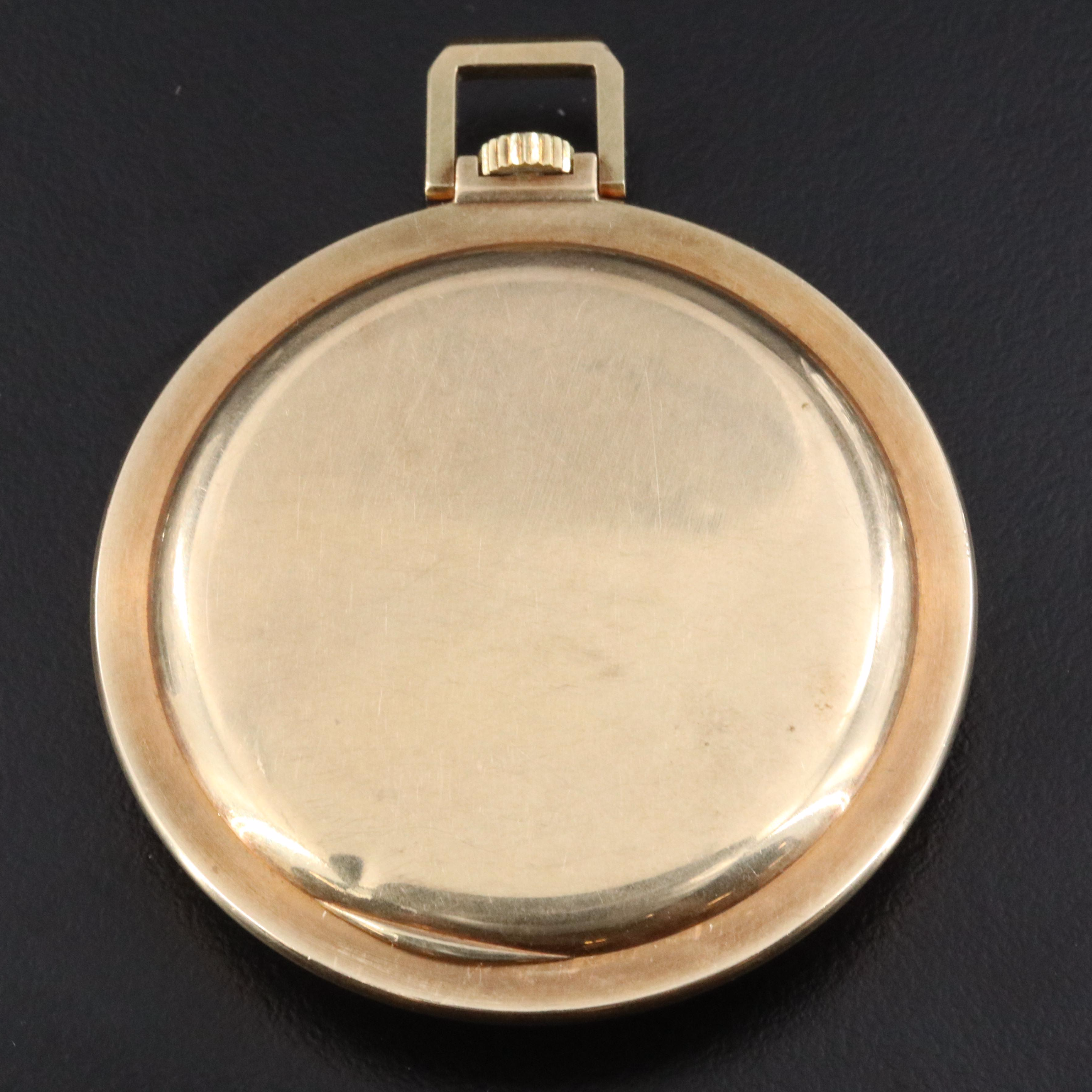 14K SAGA Jules Jurgensen Swiss Pocket Watch