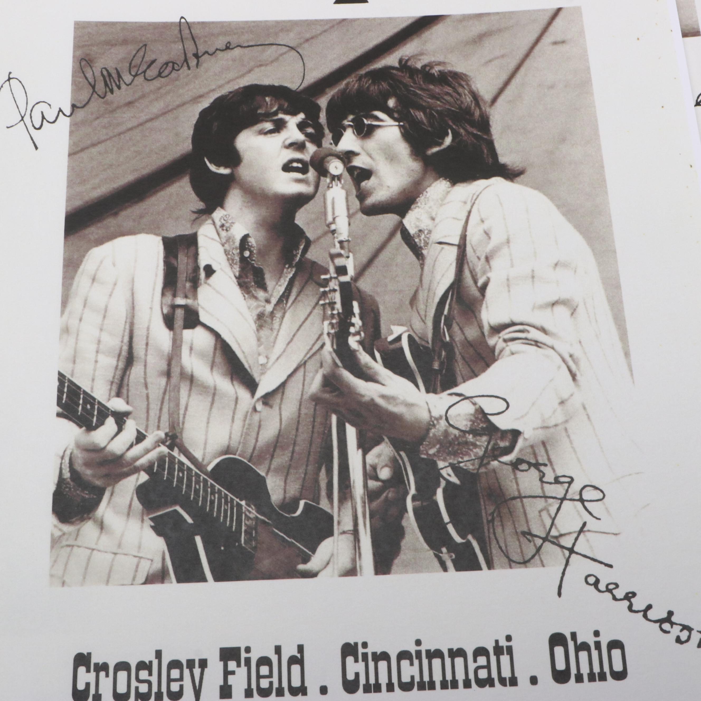The Beatles Crosley Field Cincinnati Concert Reproduction Posters
