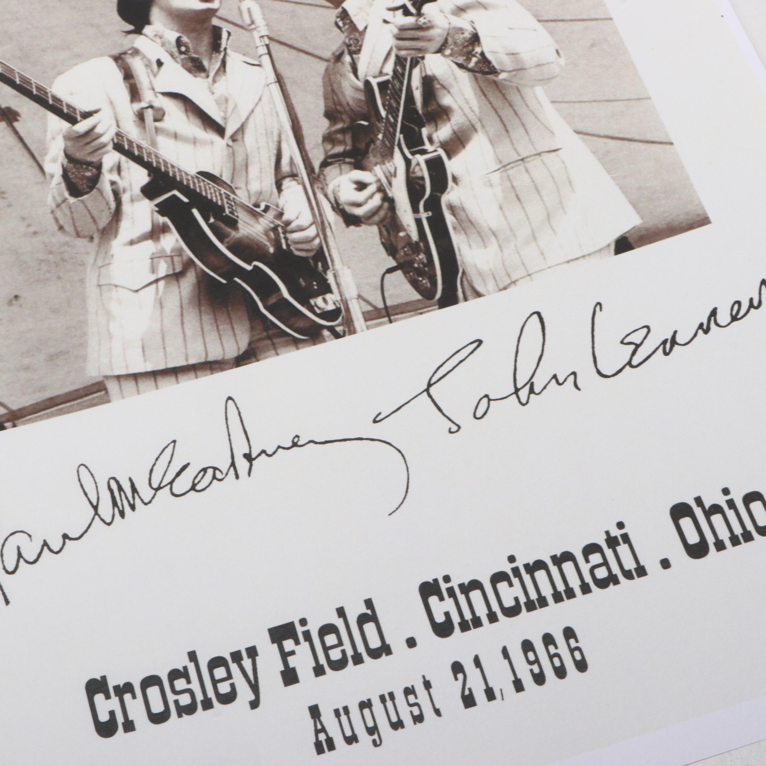 The Beatles Crosley Field Cincinnati Concert Reproduction Posters