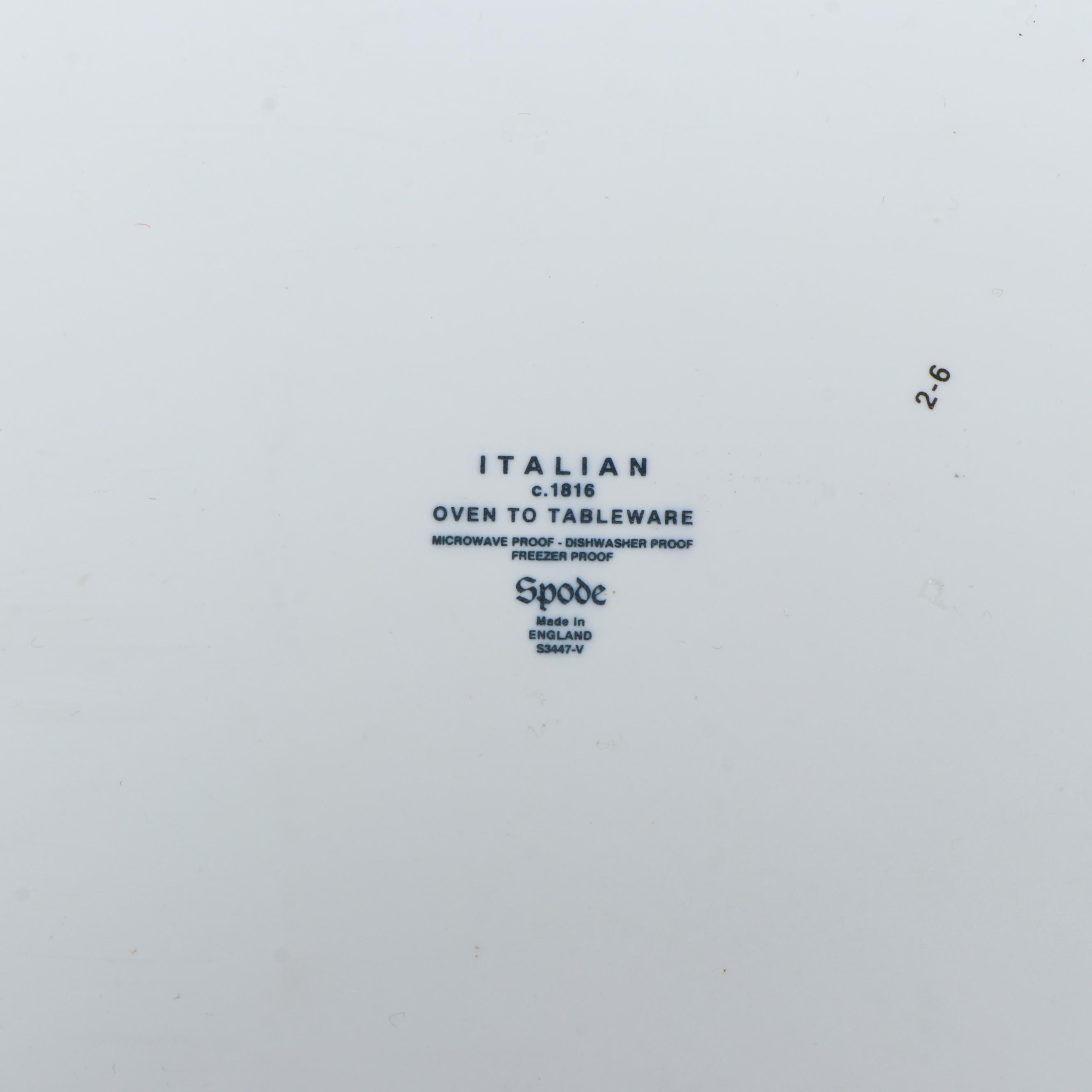 Spode "Blue Italian" Covered Casserole and More Serveware