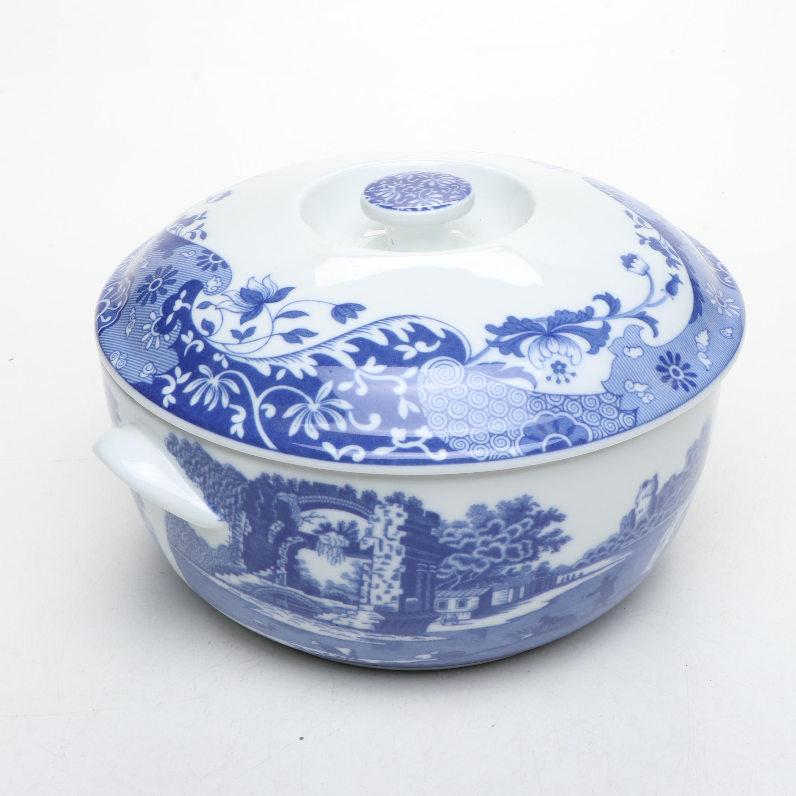 Spode "Blue Italian" Covered Casserole and More Serveware