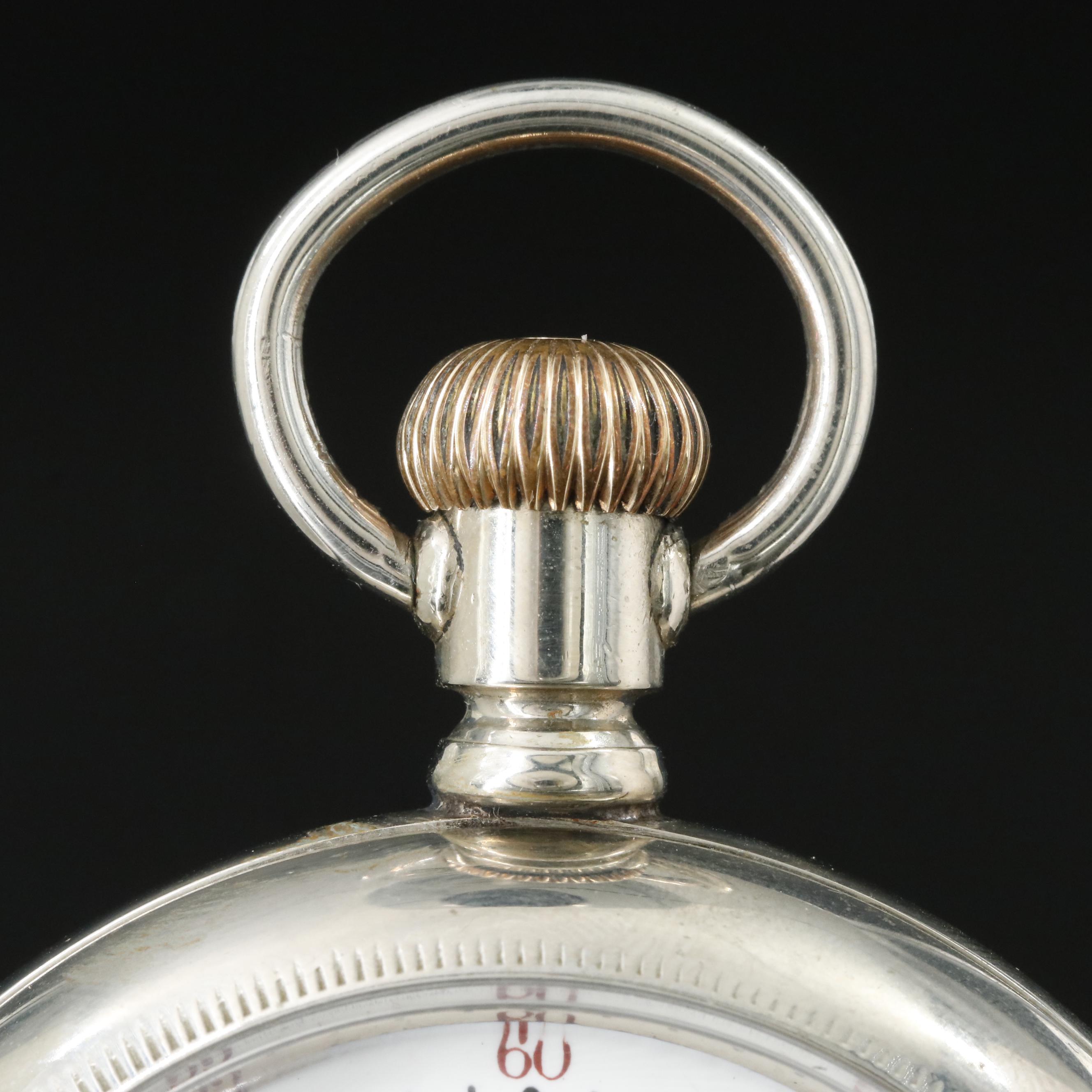 1900 Rockford Watch Co. Railroad Grade Silverode Pocket Watch