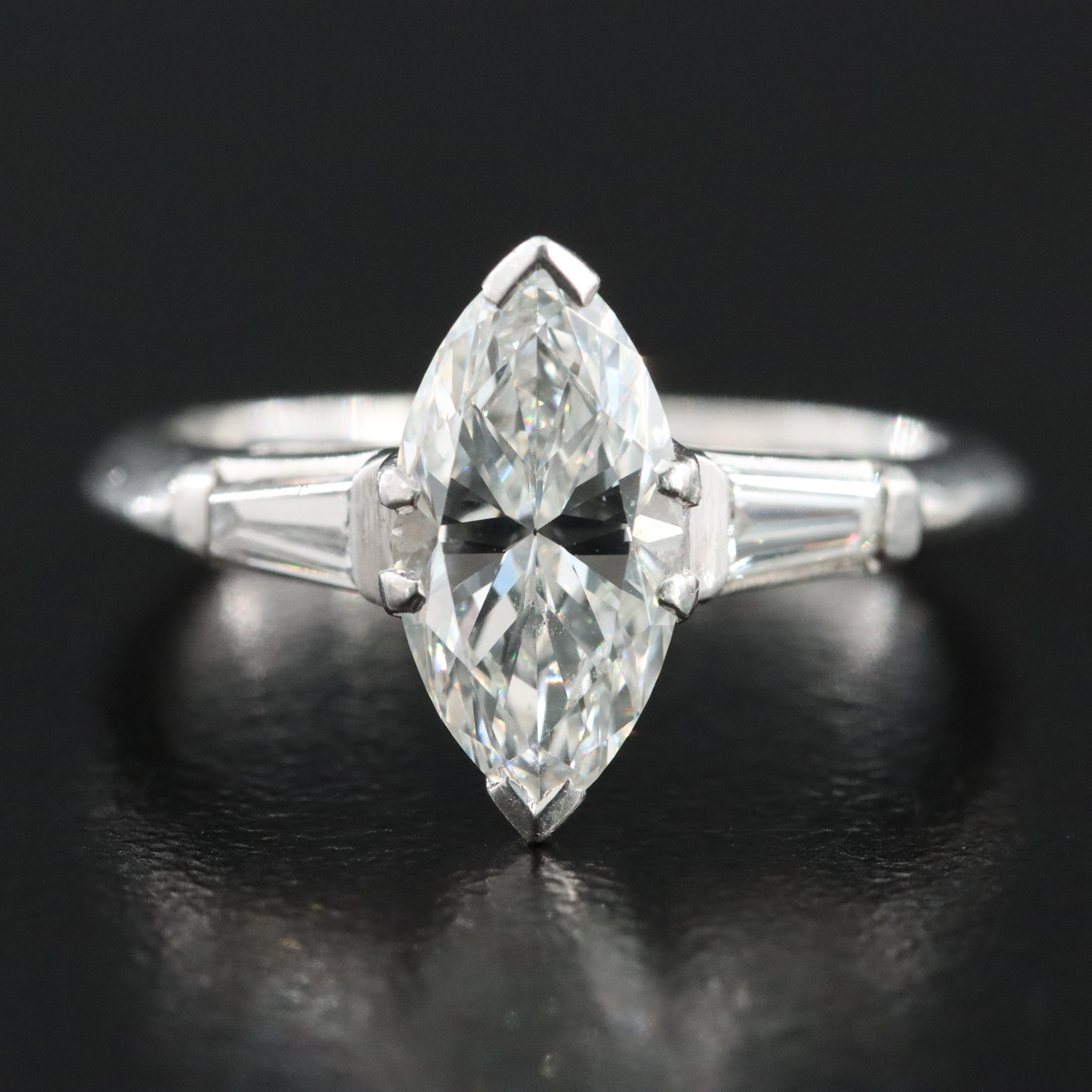 Platinum 1.30 CTW Diamond Ring