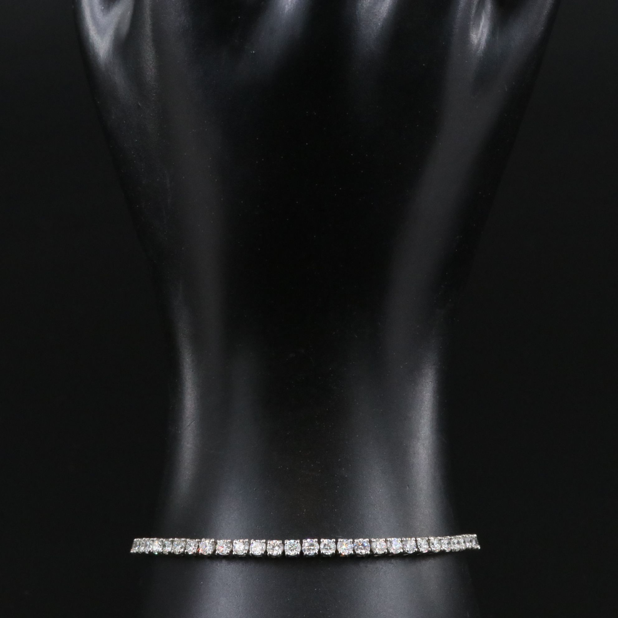 Platinum 4.15 CTW Diamond Line Bracelet