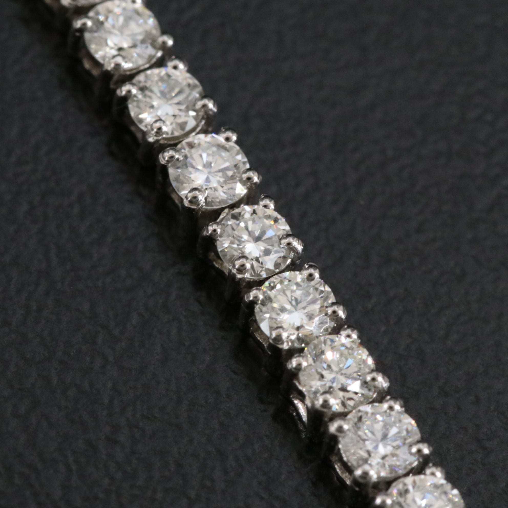 Platinum 4.15 CTW Diamond Line Bracelet