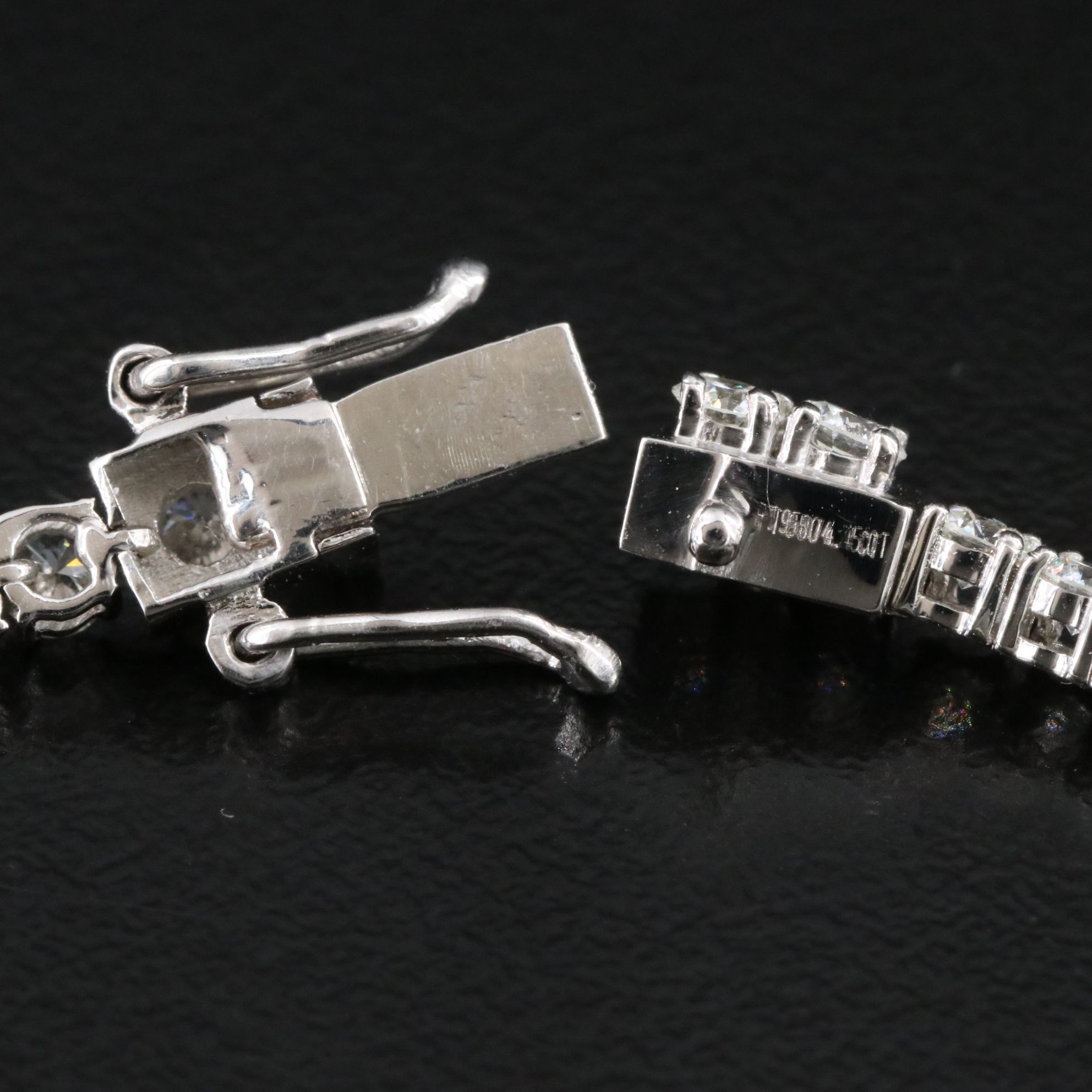 Platinum 4.15 CTW Diamond Line Bracelet
