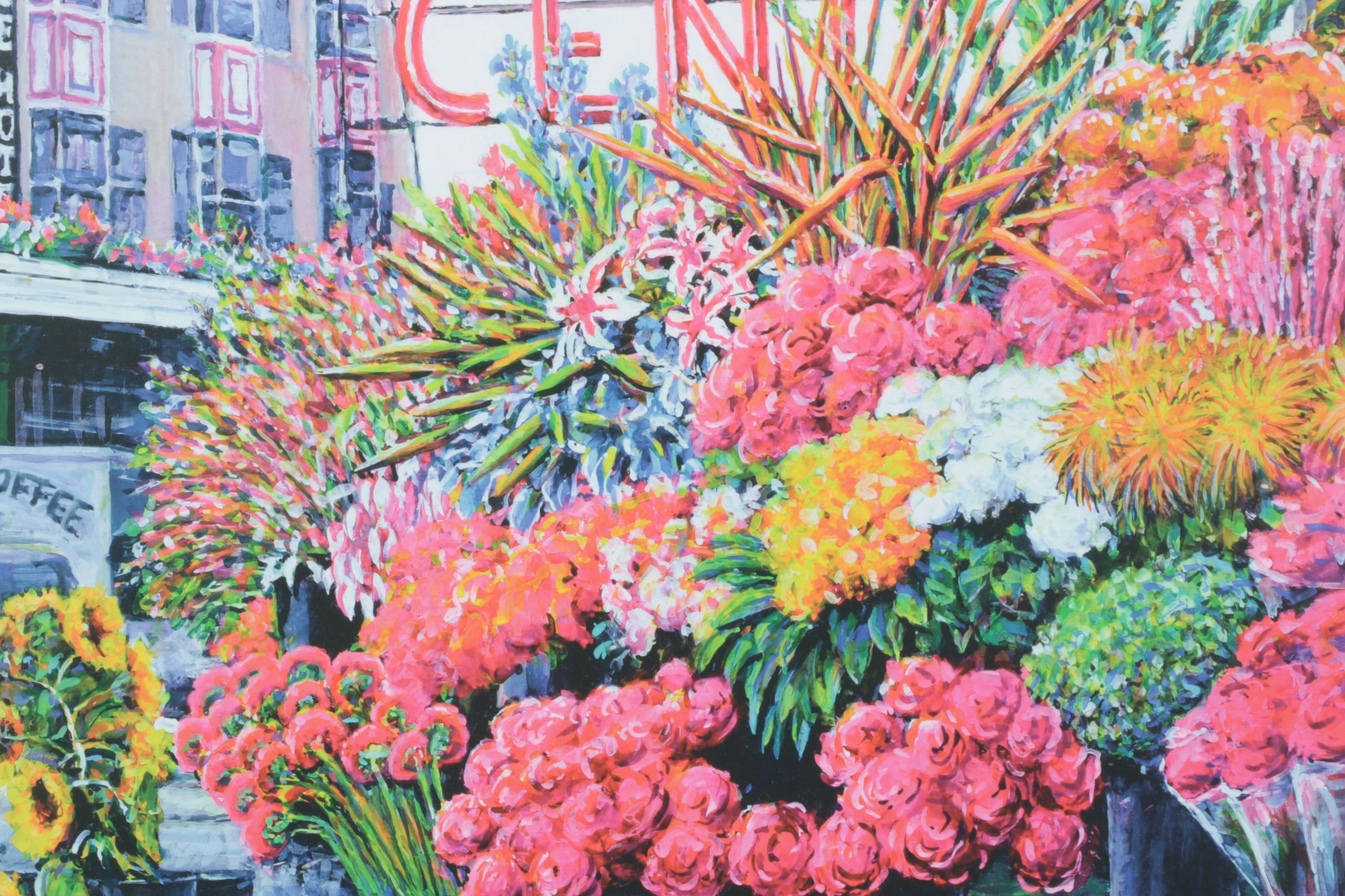 Signed Ed Newbold Giclée Poster "Pike Place Market", 2009