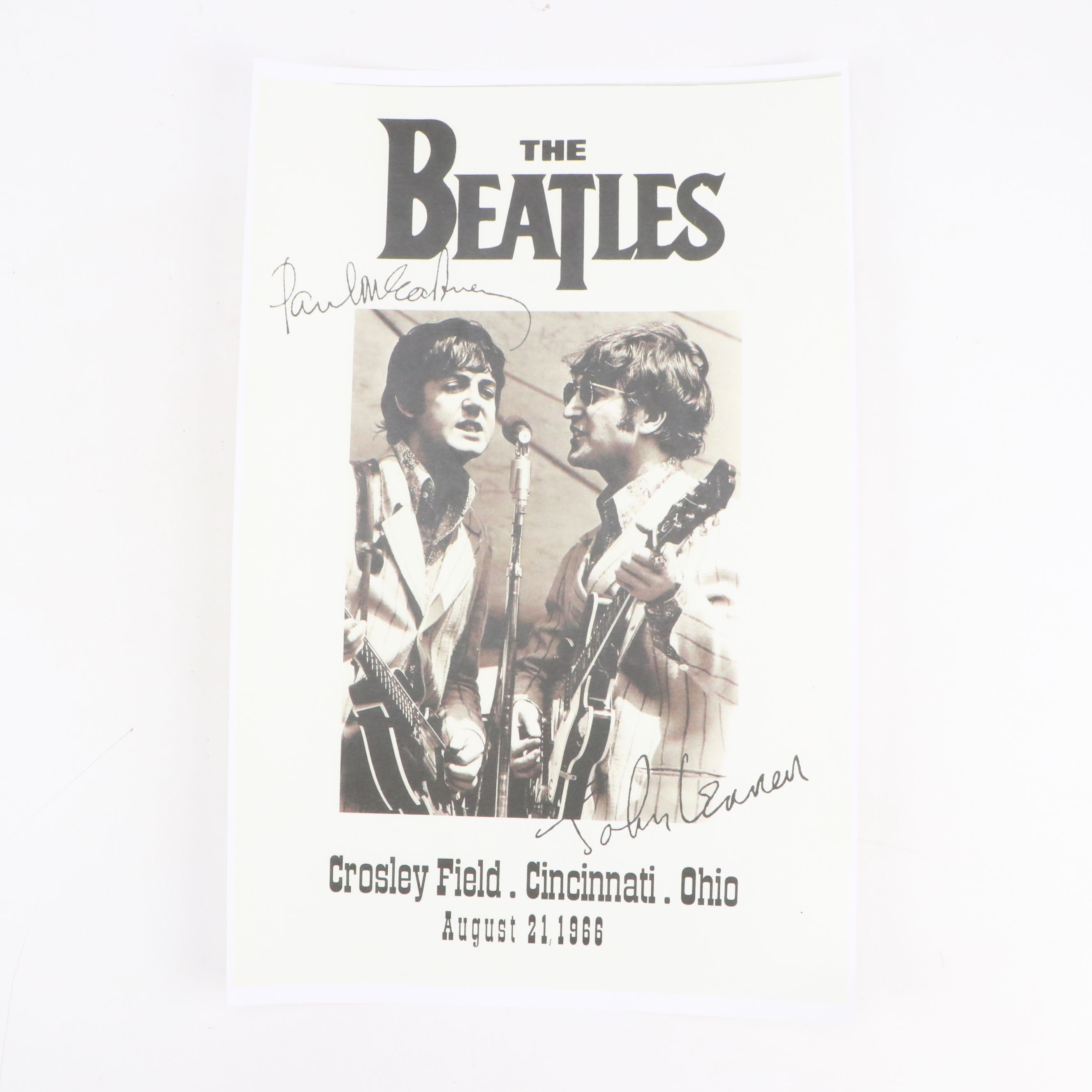 The Beatles Crosley Field Cincinnati Concert Reproduction Posters