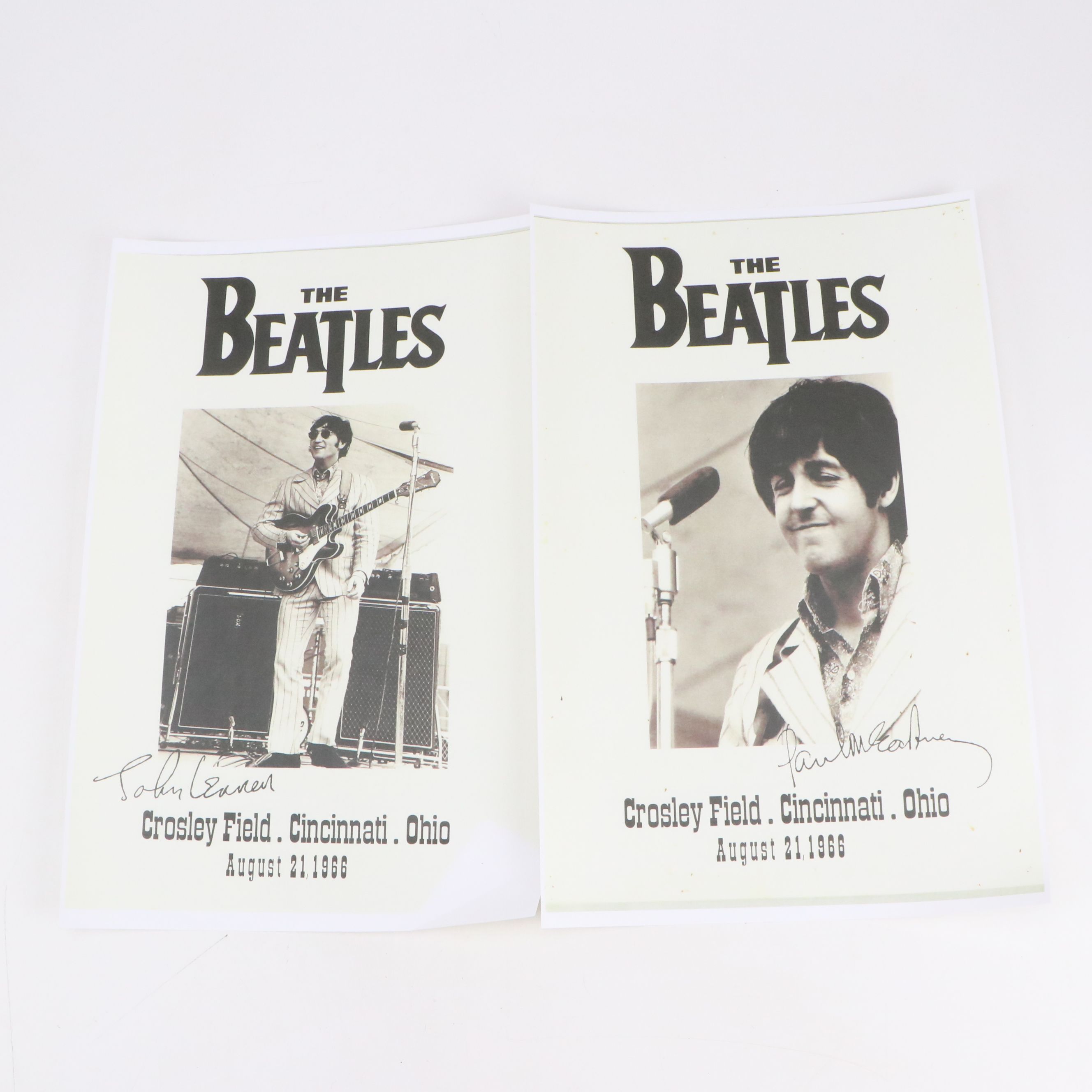 The Beatles Crosley Field Cincinnati Concert Reproduction Posters