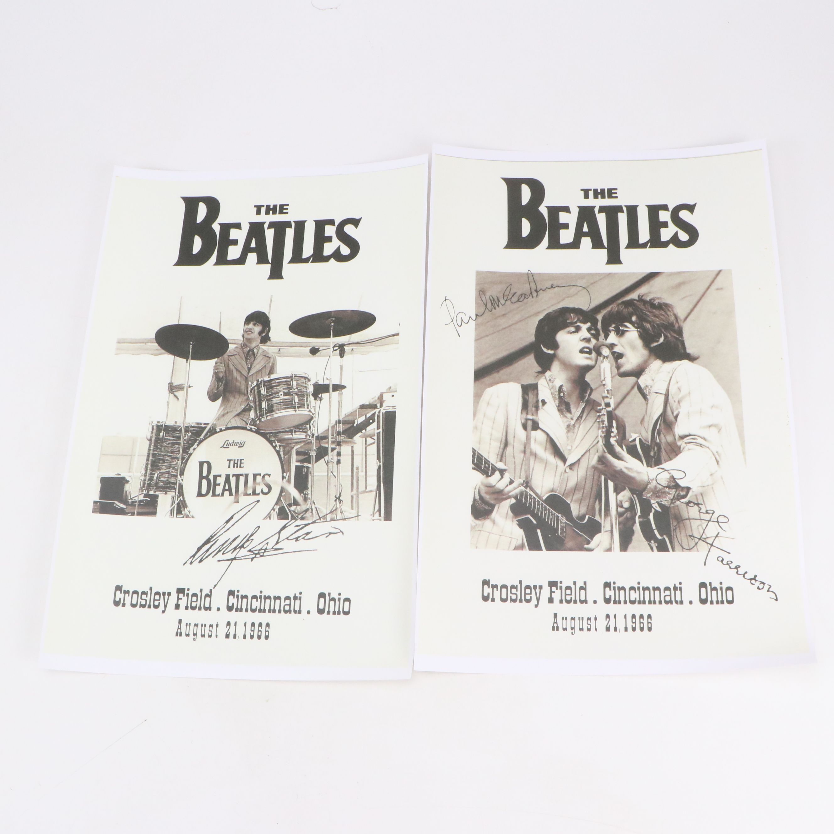 The Beatles Crosley Field Cincinnati Concert Reproduction Posters